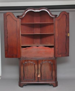 18th Century Dutch Mahogany Corner Cupboard
