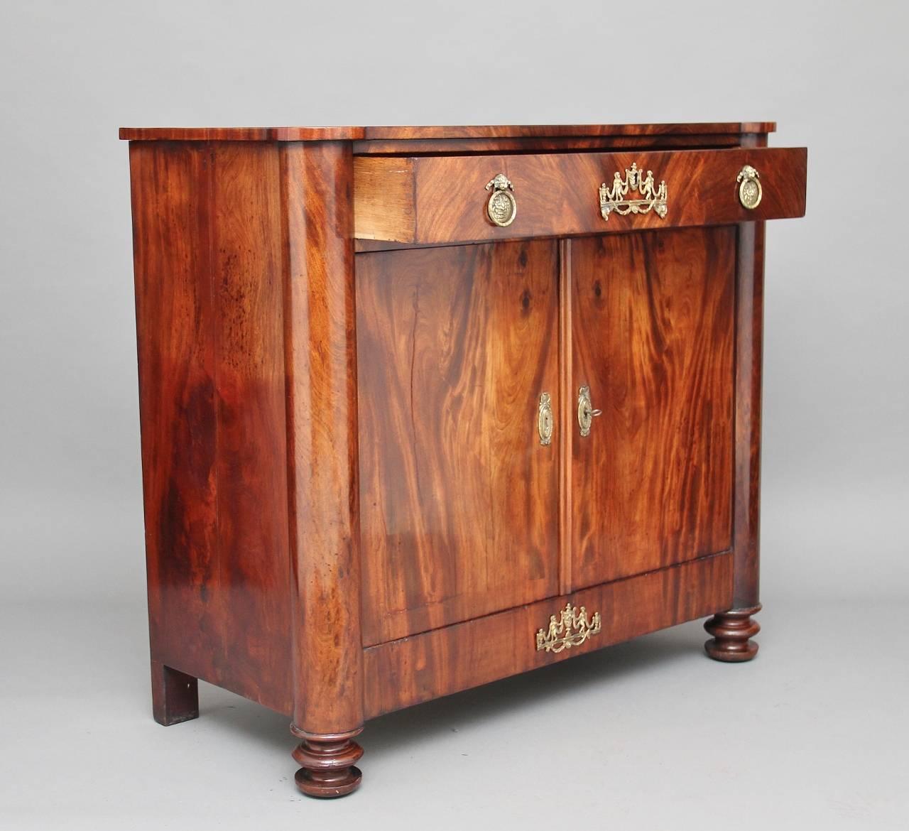 Empire 19th Century French Mahogany Cabinet