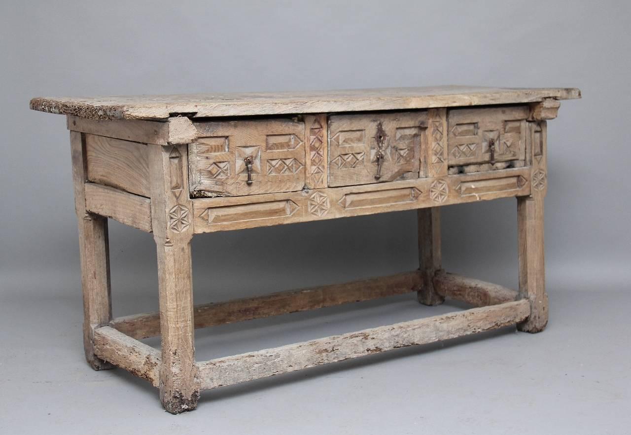 Mid-17th Century 17th Century Spanish Side or Serving Table