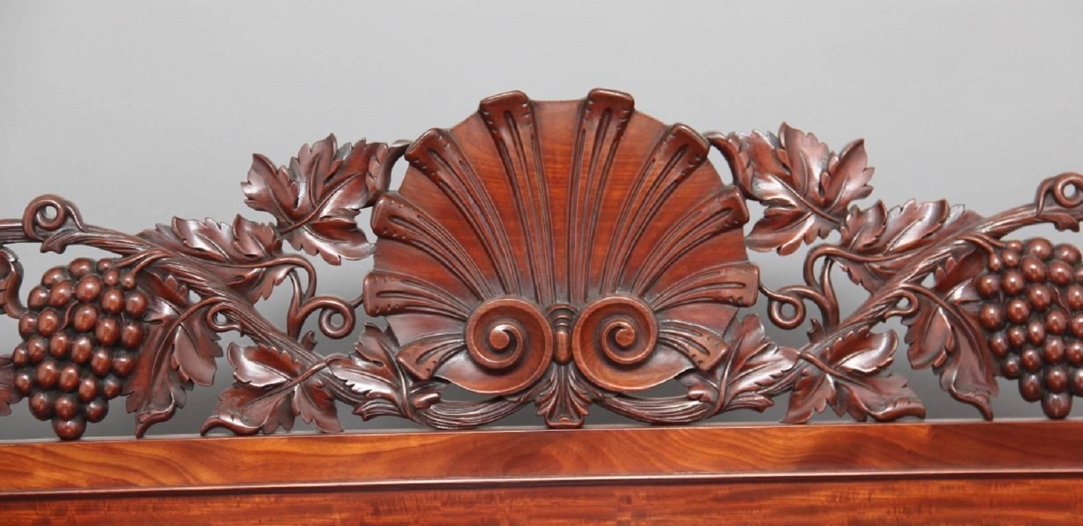 English 19th Century Mahogany Pedestal Sideboard