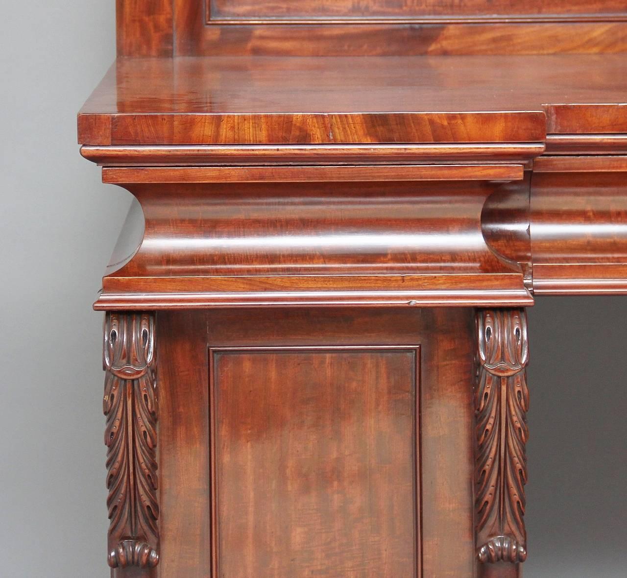 19th Century Mahogany Pedestal Sideboard 2