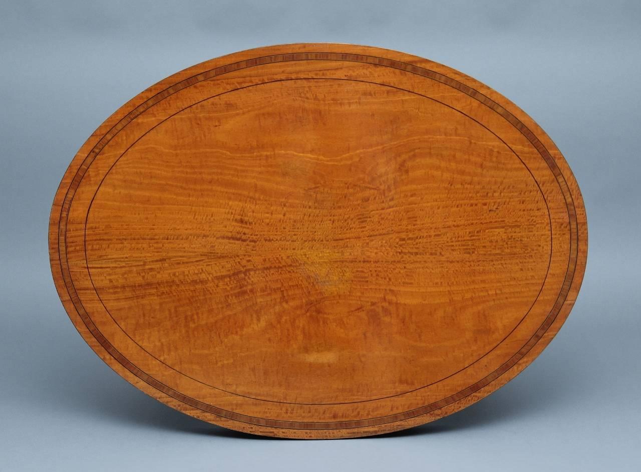 English 19th Century Satinwood Centre Table For Sale