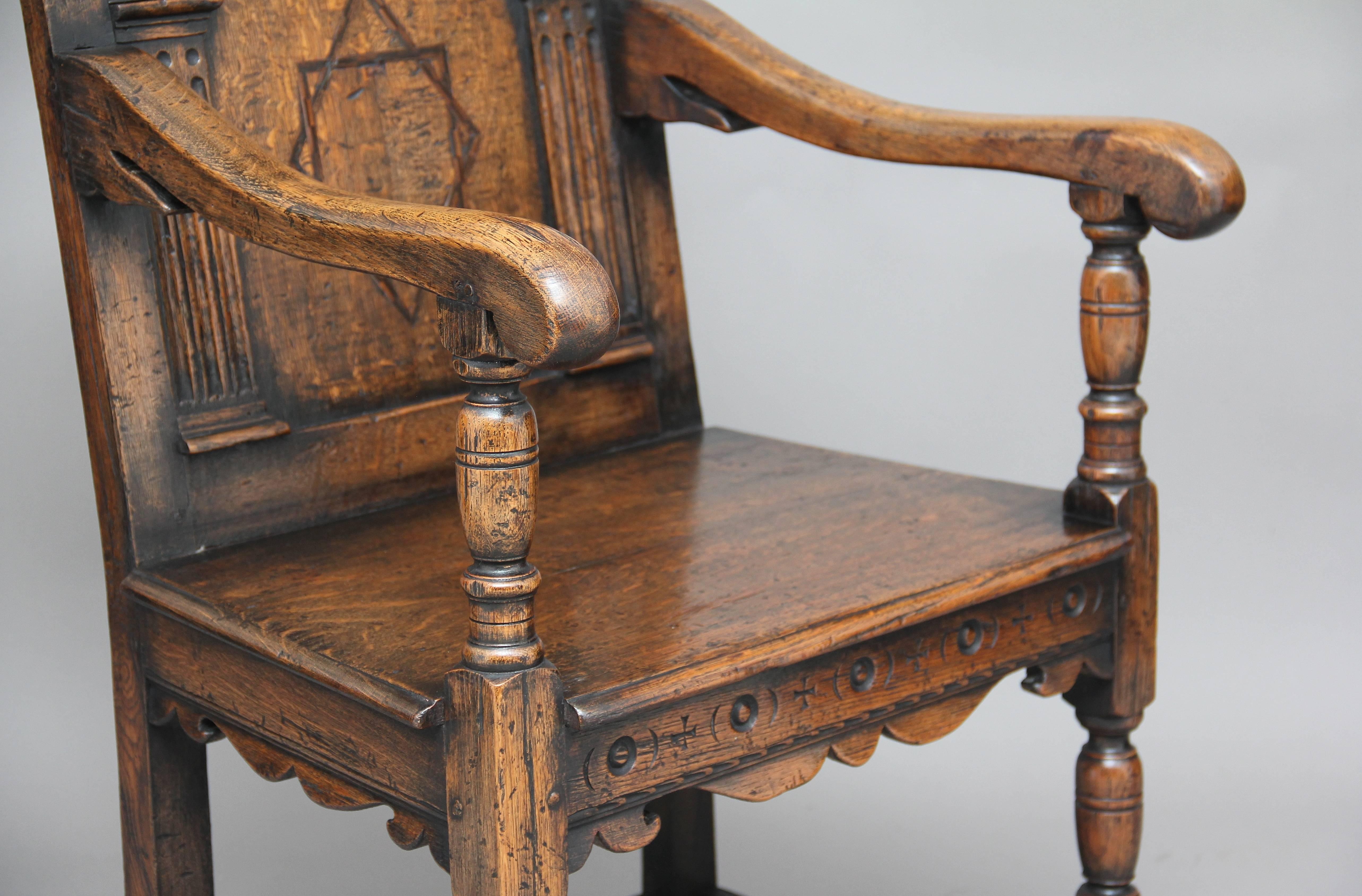 Early 20th Century Oak Wainscot Chair 2