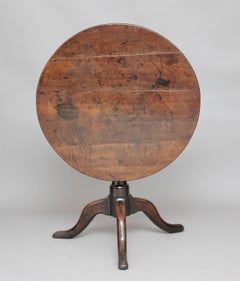 18th Century Oak Tripod Table