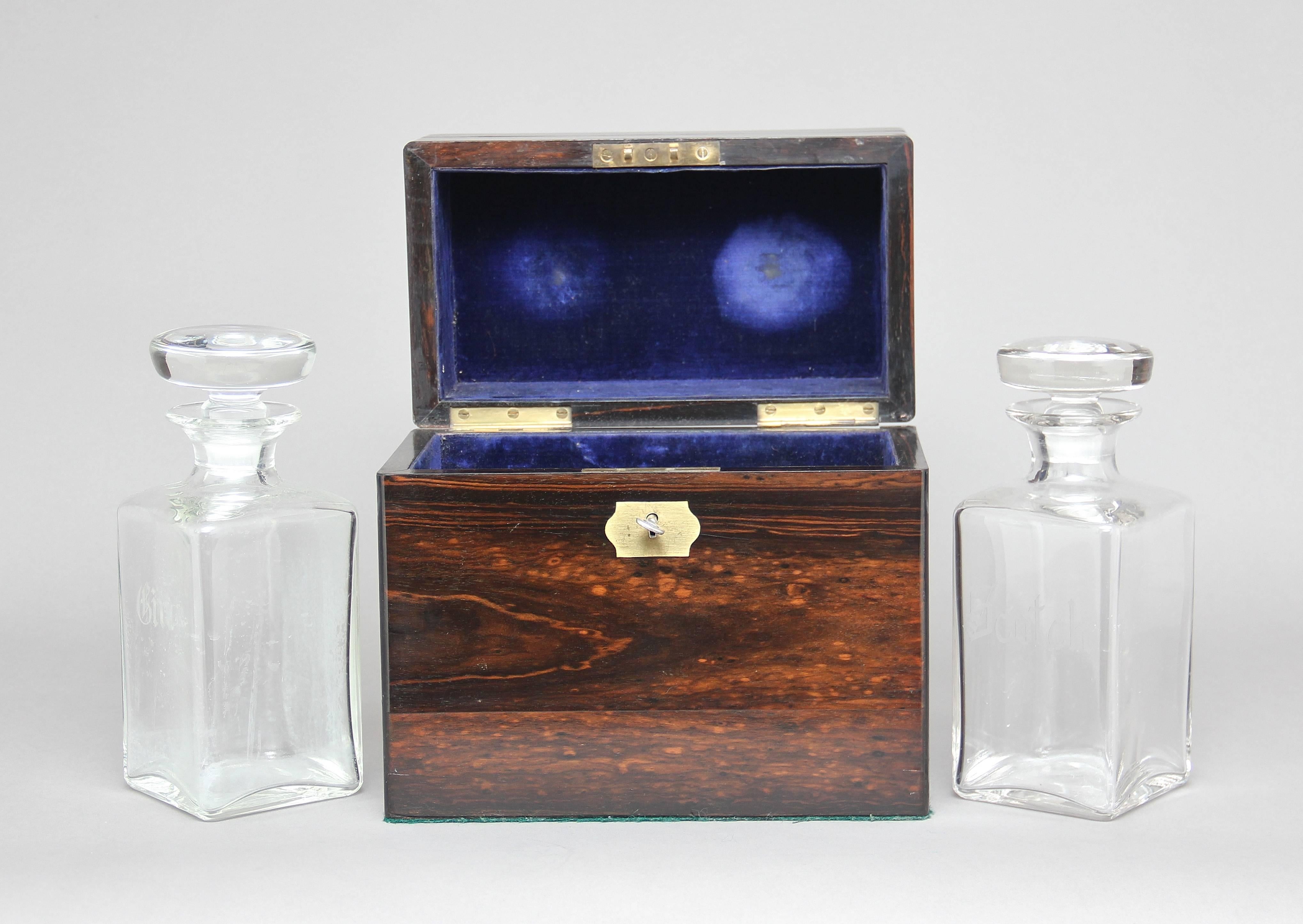 19th Century Coromandel Decanter Box For Sale 2