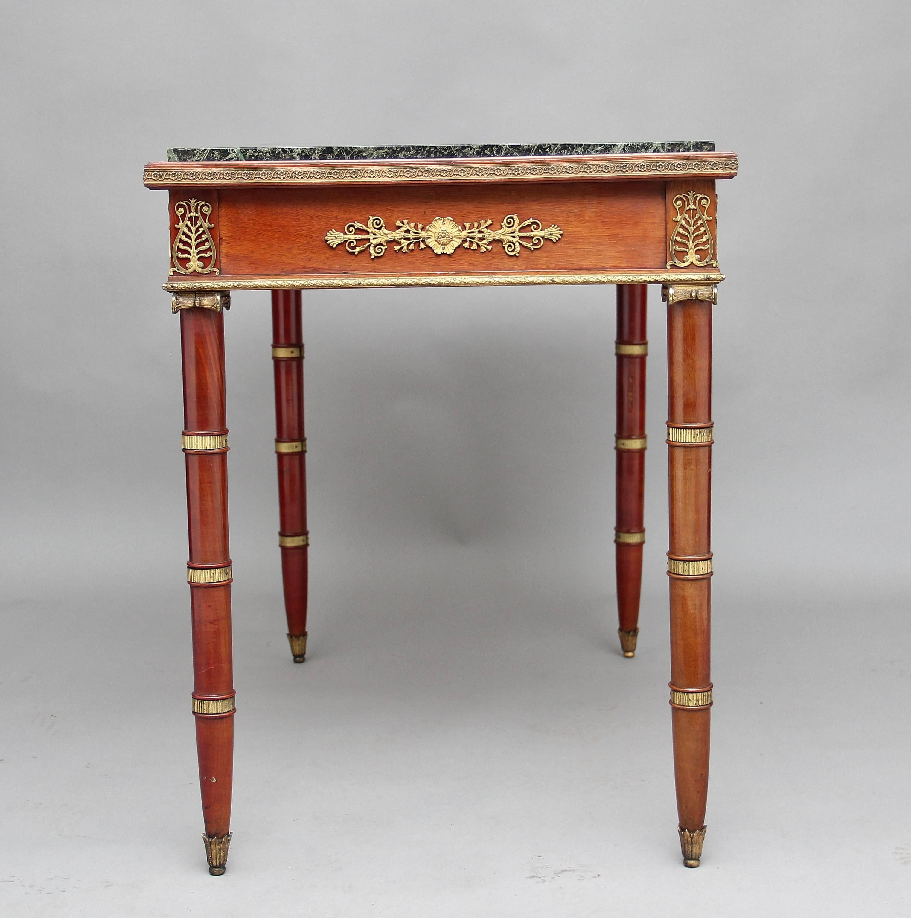 19th Century Mahogany and Ormolu-Mounted Centre Table In Good Condition In Martlesham, GB