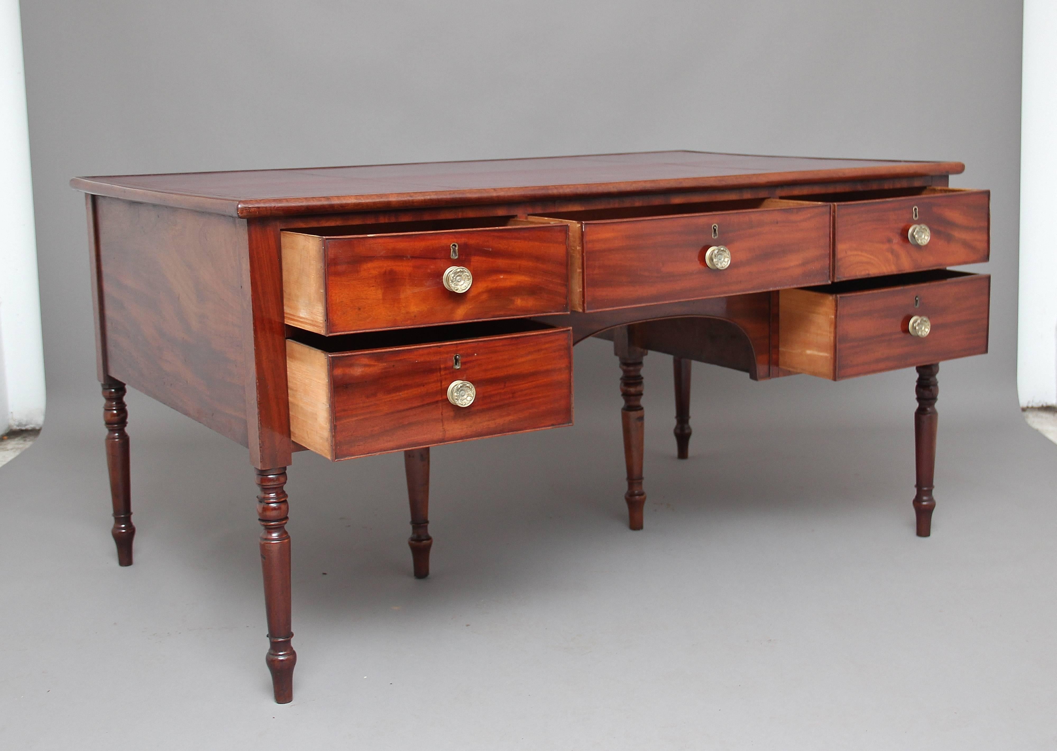 19th Century Mahogany Partners Desk 3