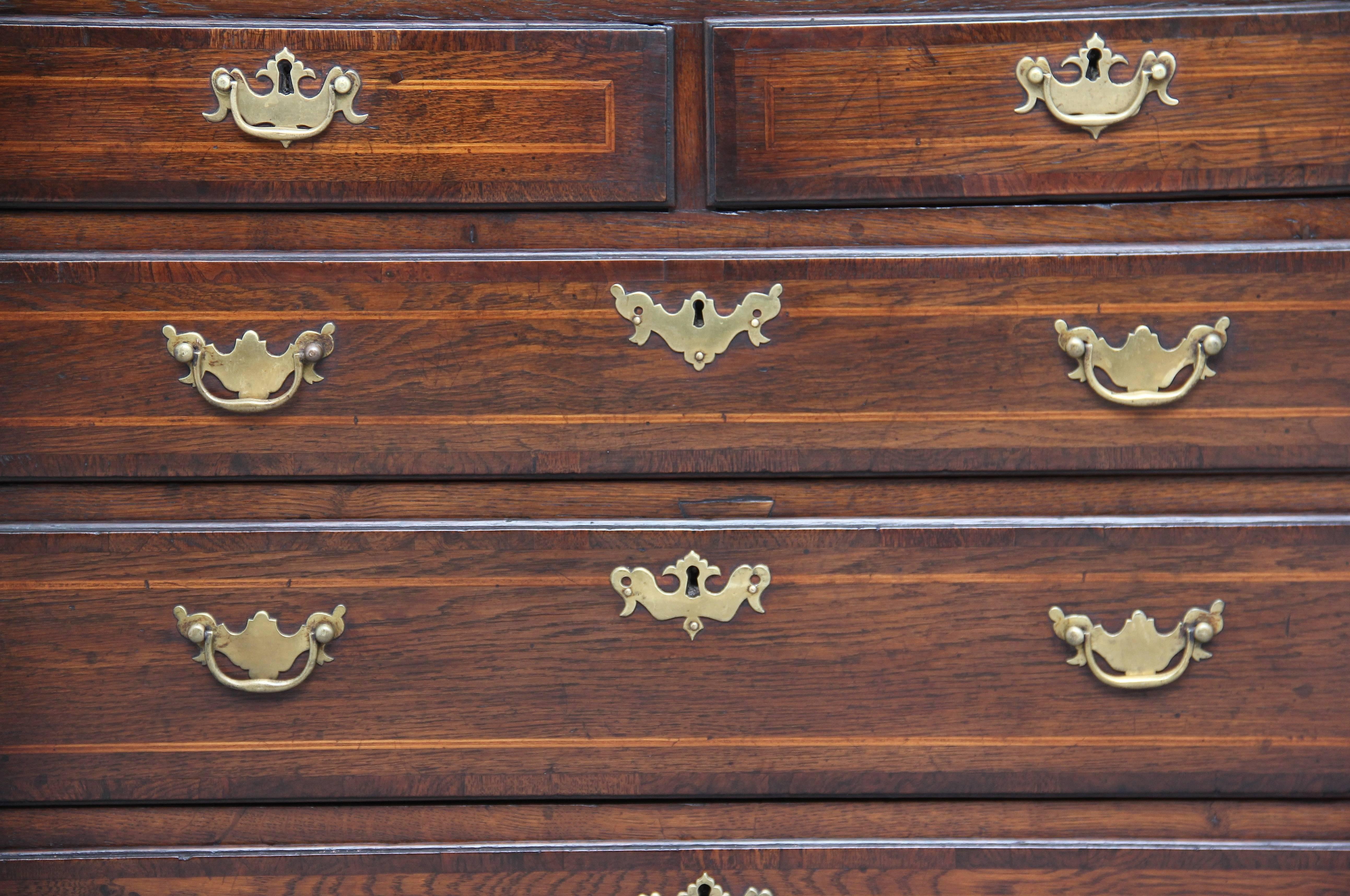 18th Century Oak Chest of Drawers For Sale 3