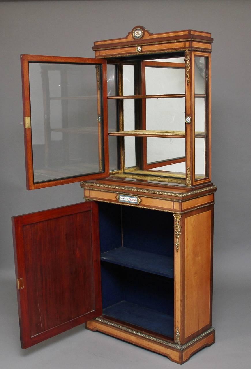 Victorian Fantastic Quality 19th Century Satinwood and Rosewood Cabinet For Sale