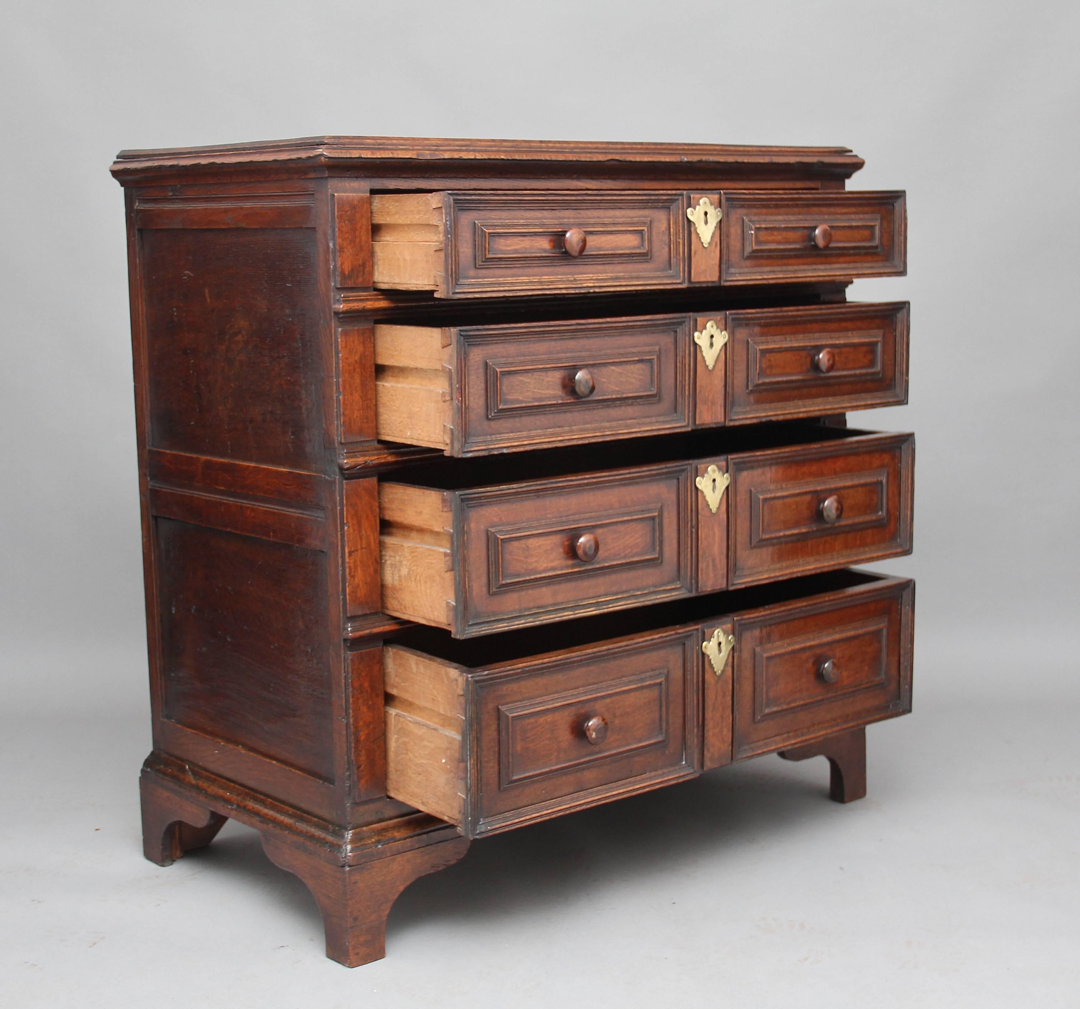 English 17th Century Oak Chest of Drawers