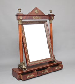 Large 19th Century French Empire Dressing Mirror