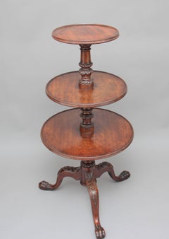 Early 19th Century Three Tier Mahogany Dumbwaiter