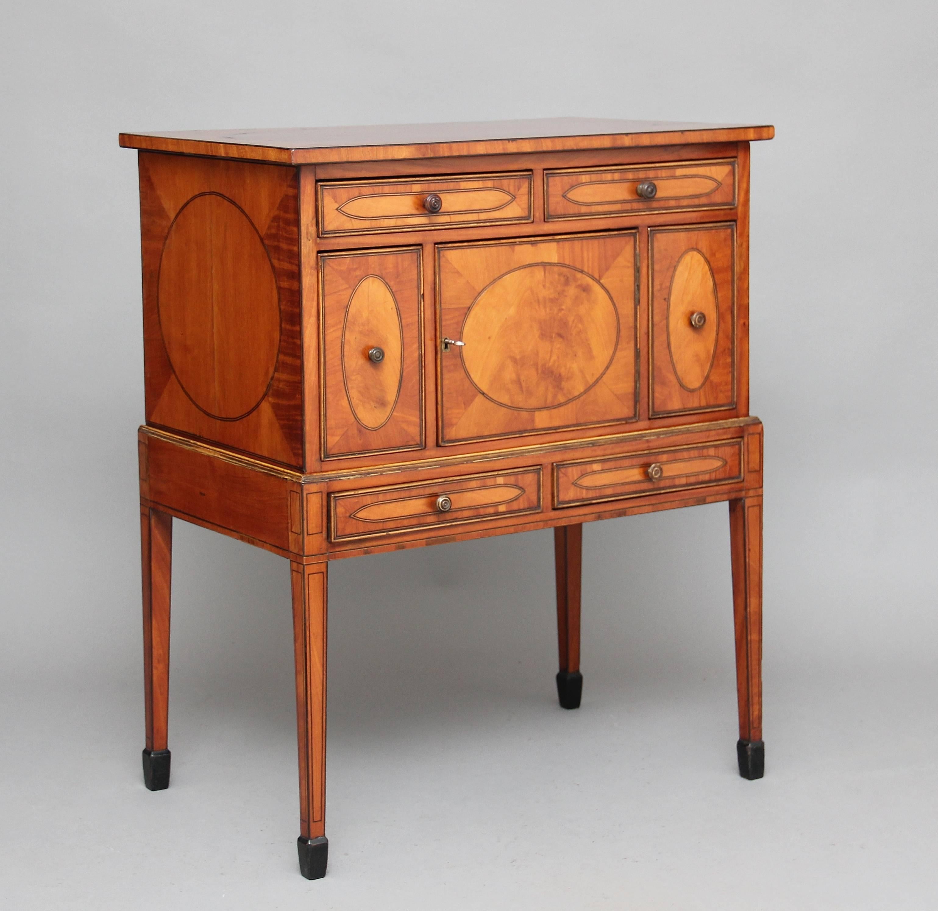English Early 19th Century Satinwood Cabinet