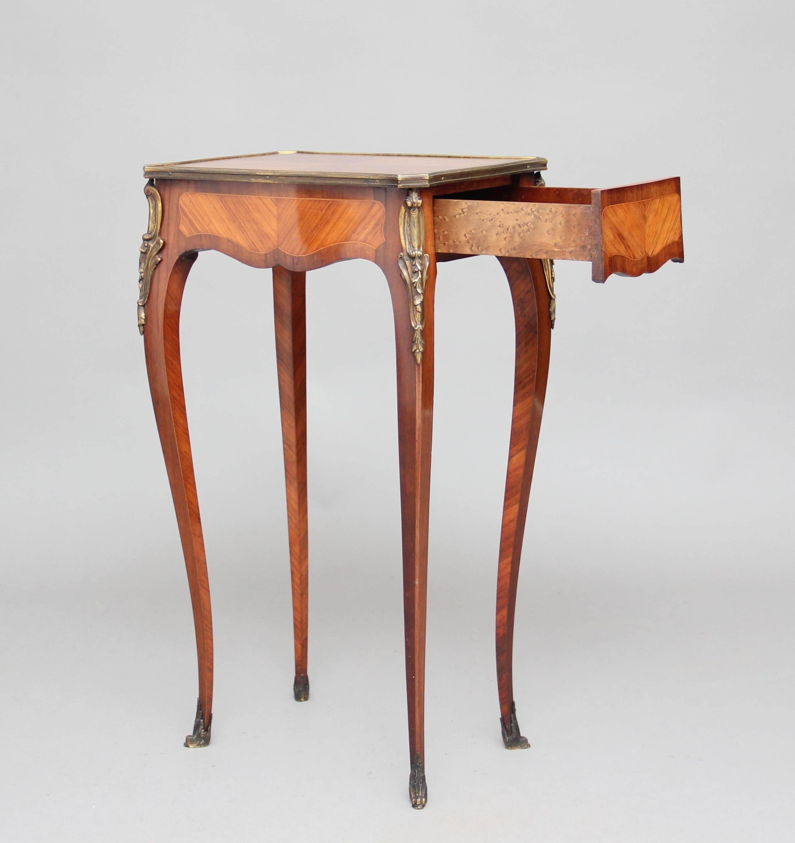 19th Century French Kingwood Side Table 1