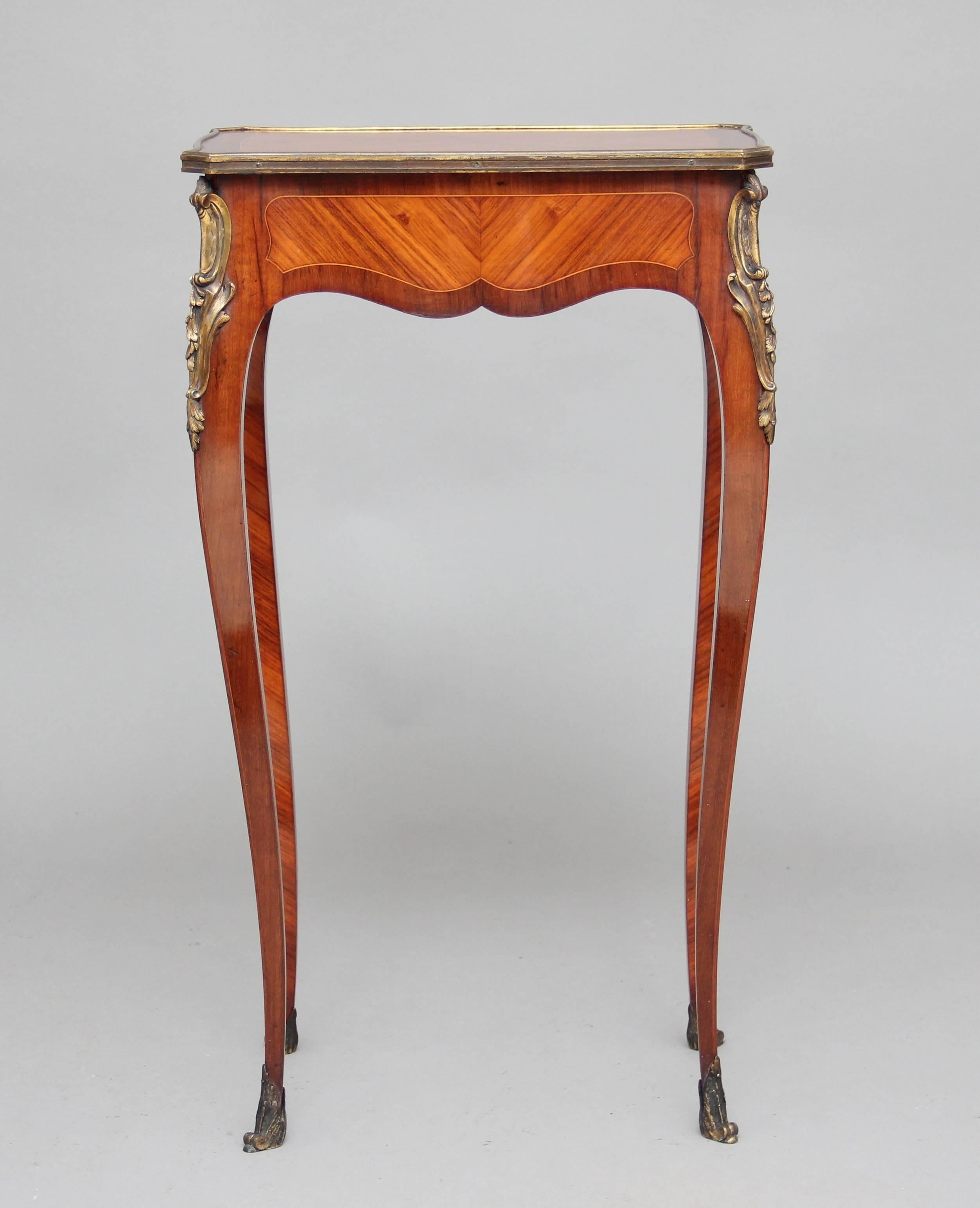 19th Century French Kingwood Side Table 3