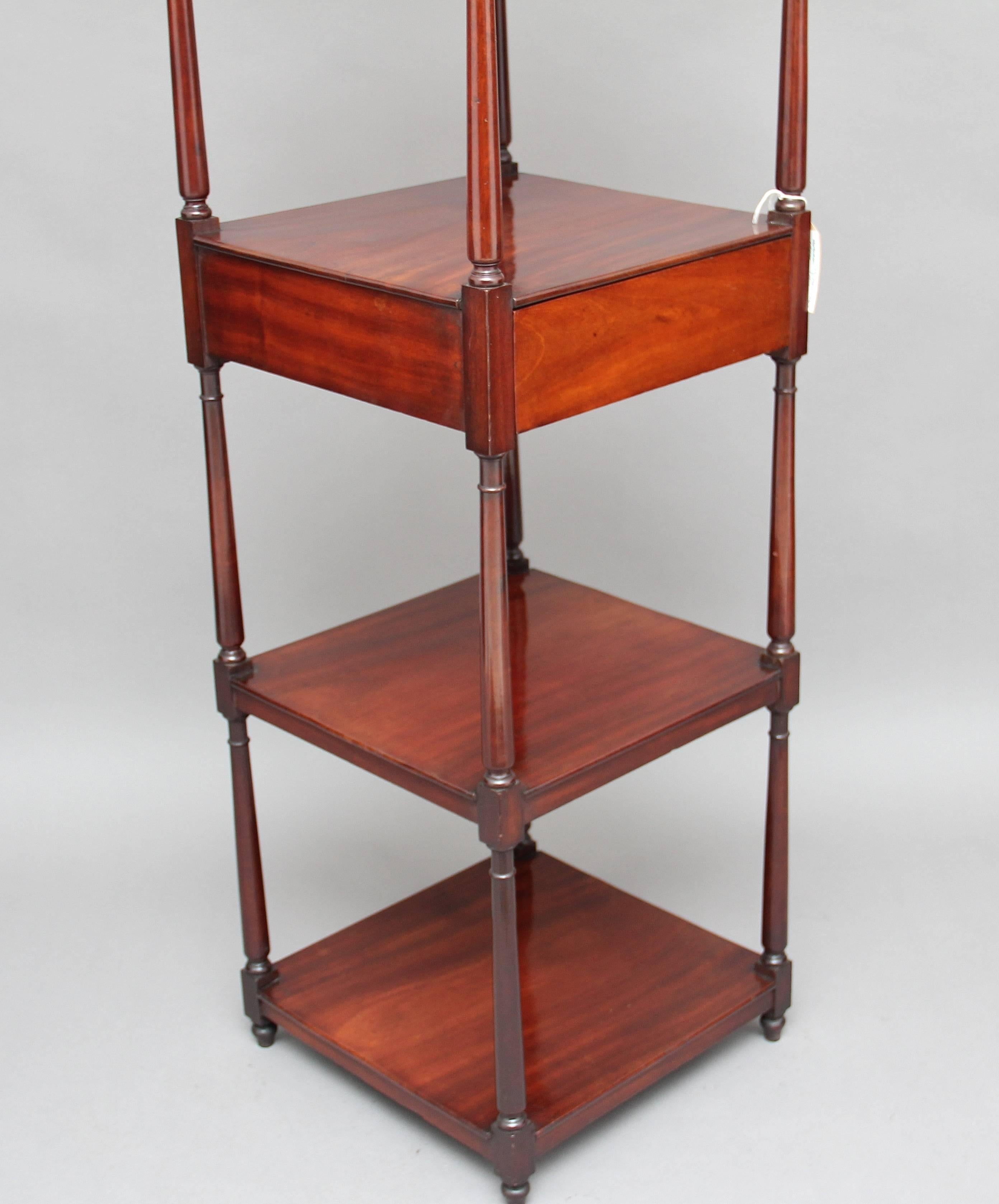 Early 19th Century Mahogany Five-Tier Whatnot 4