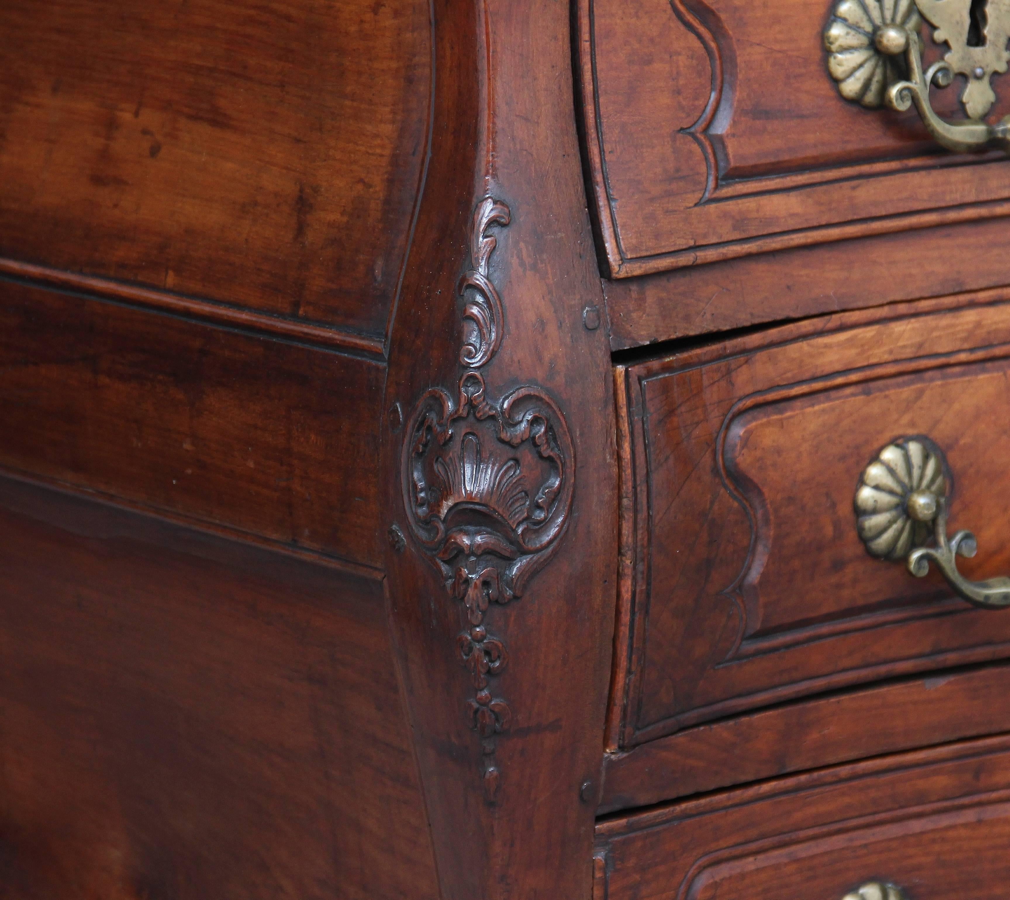 18th Century French Cherry Wood Commode 4