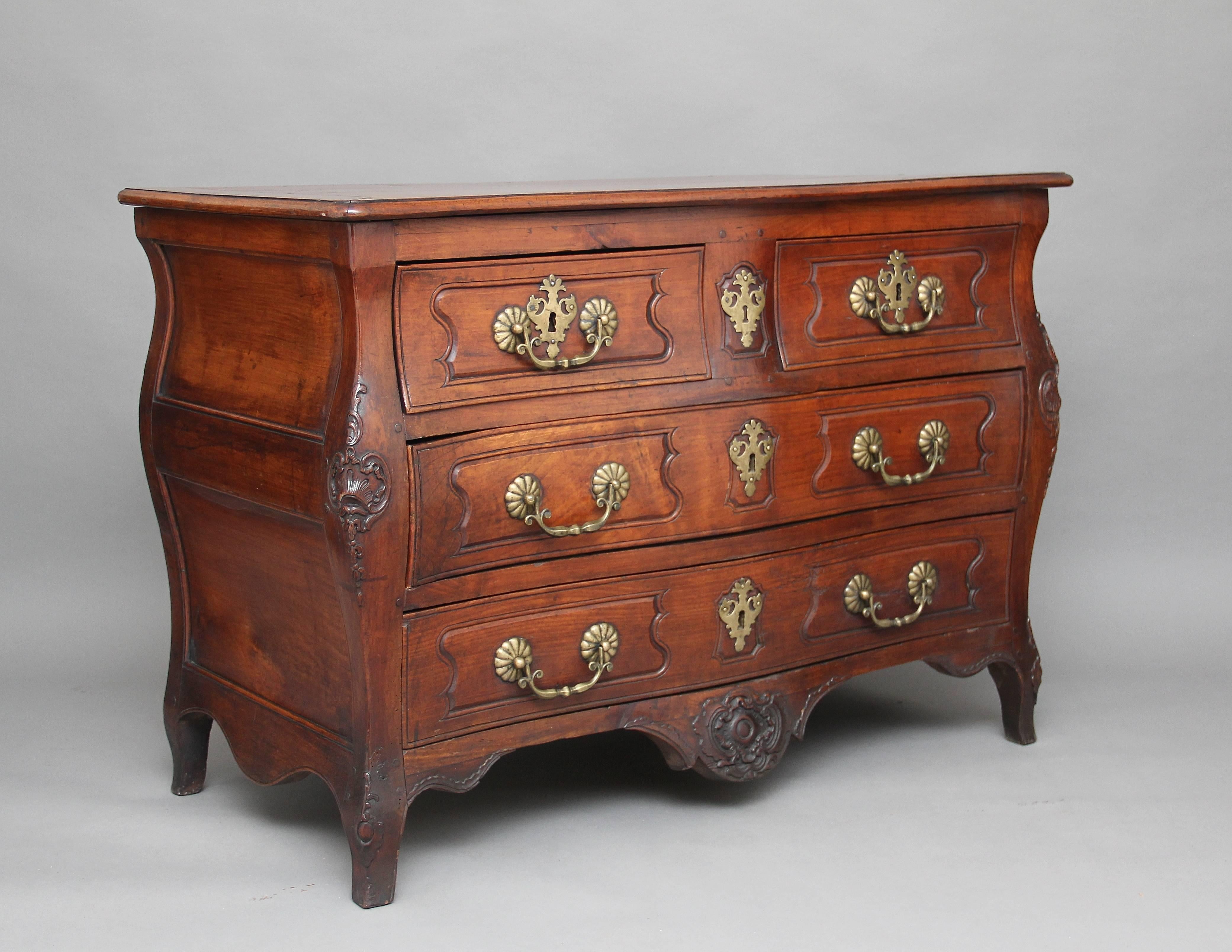 18th Century French Cherry Wood Commode 5