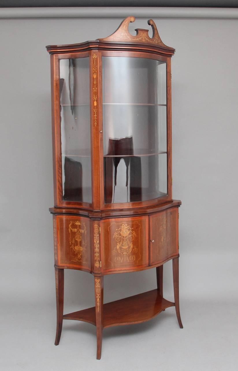 Late 19th Century 19th Century Mahogany Display Cabinet