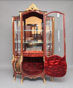 19th Century French Kingwood and Ormolu Vitrine