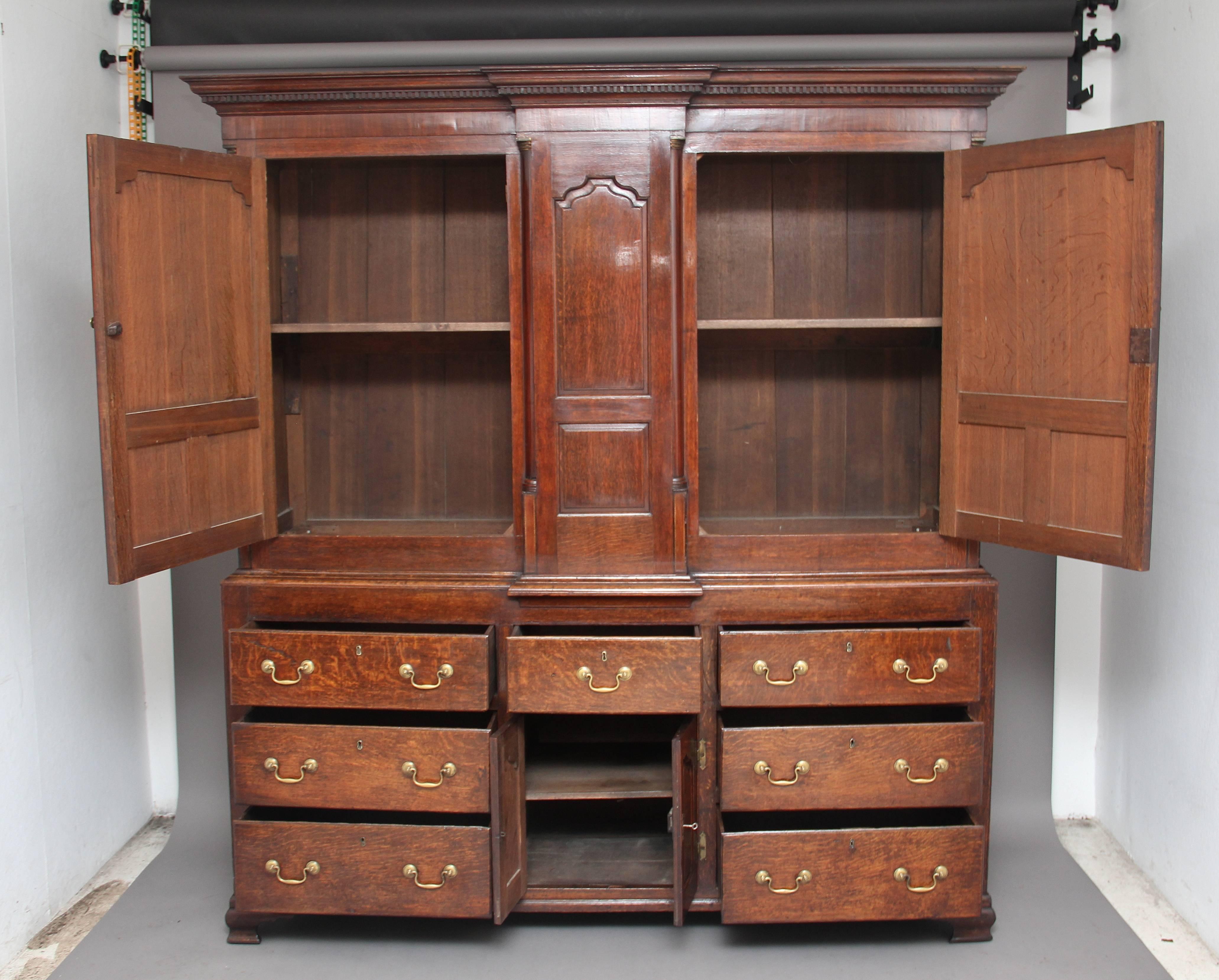 Georgian 18th Century Oak Housekeepers Cupboard