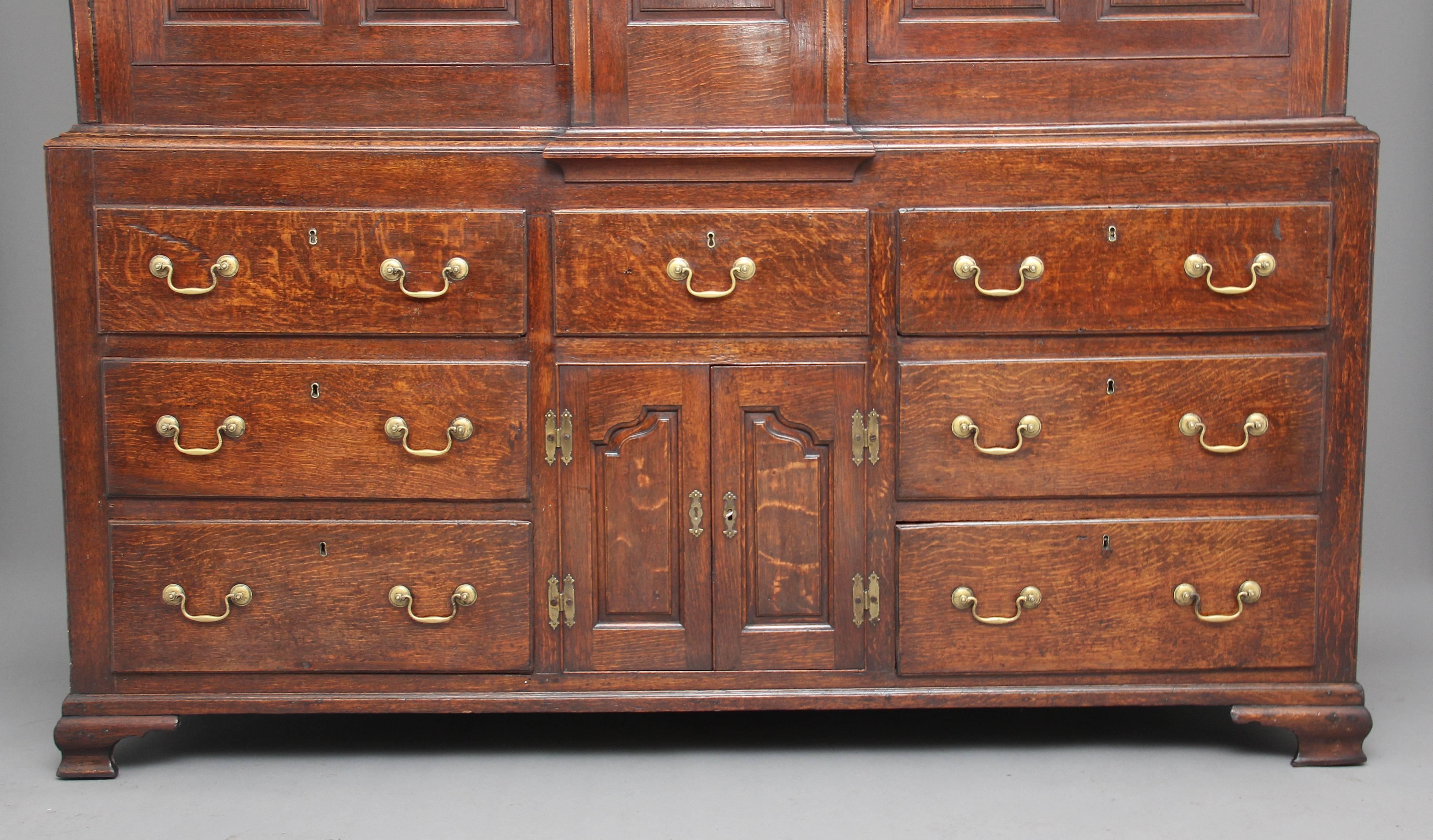 English 18th Century Oak Housekeepers Cupboard