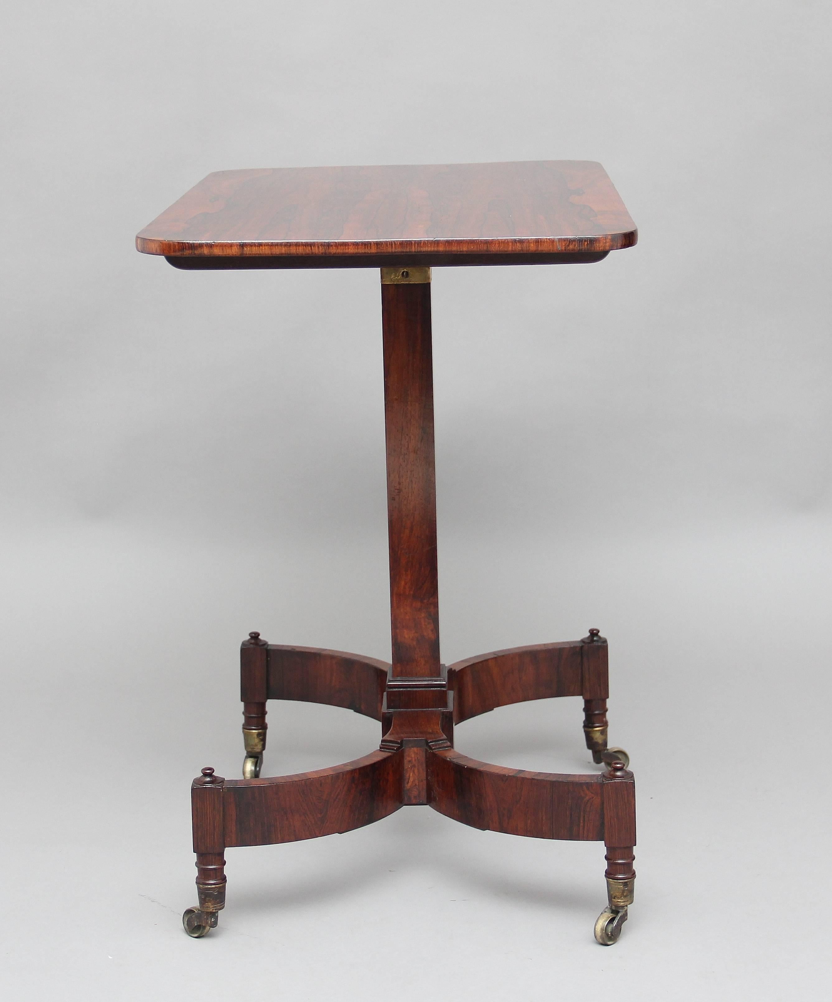 Regency 19th Century Rosewood Adjustable Table