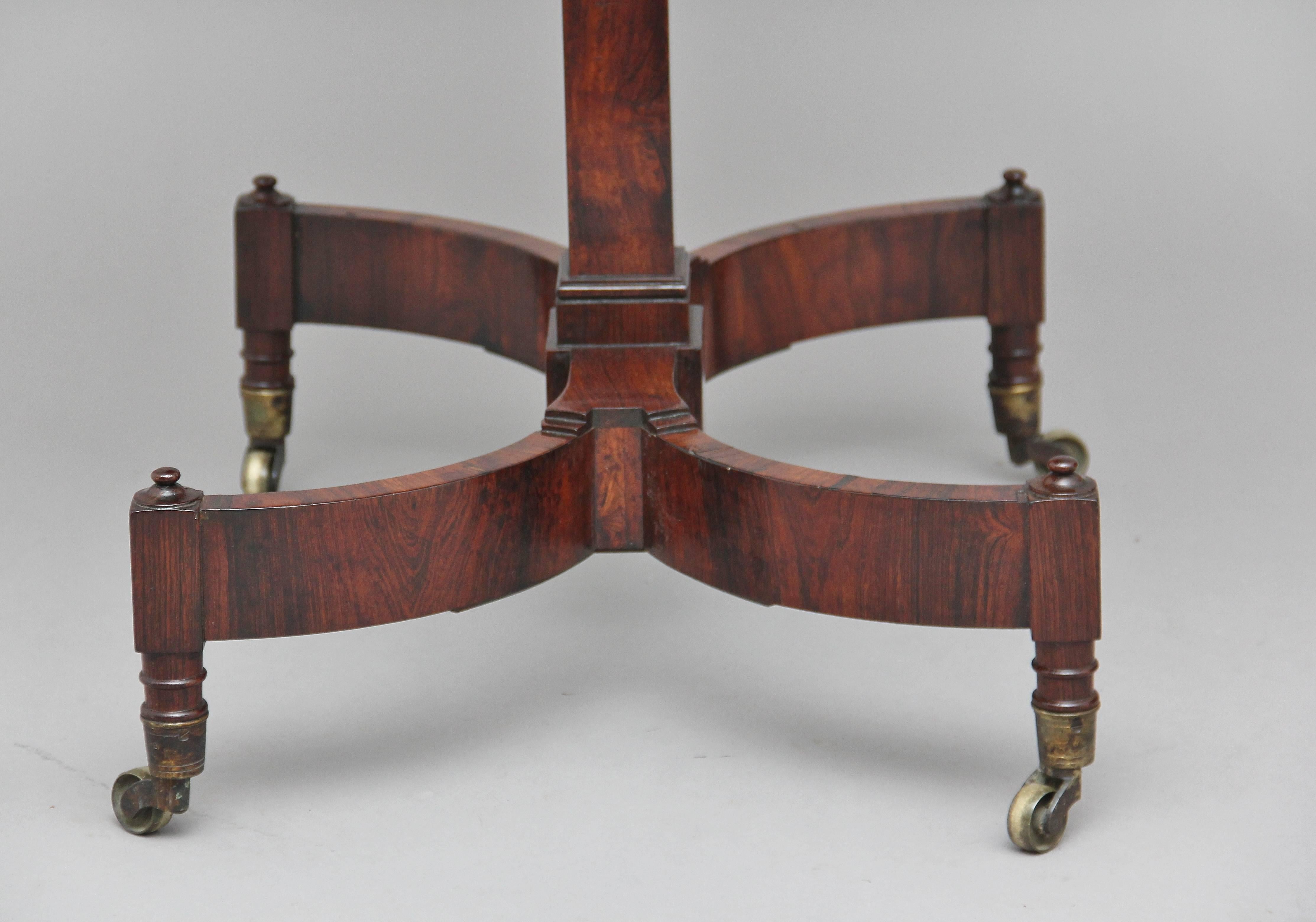 19th Century Rosewood Adjustable Table 1