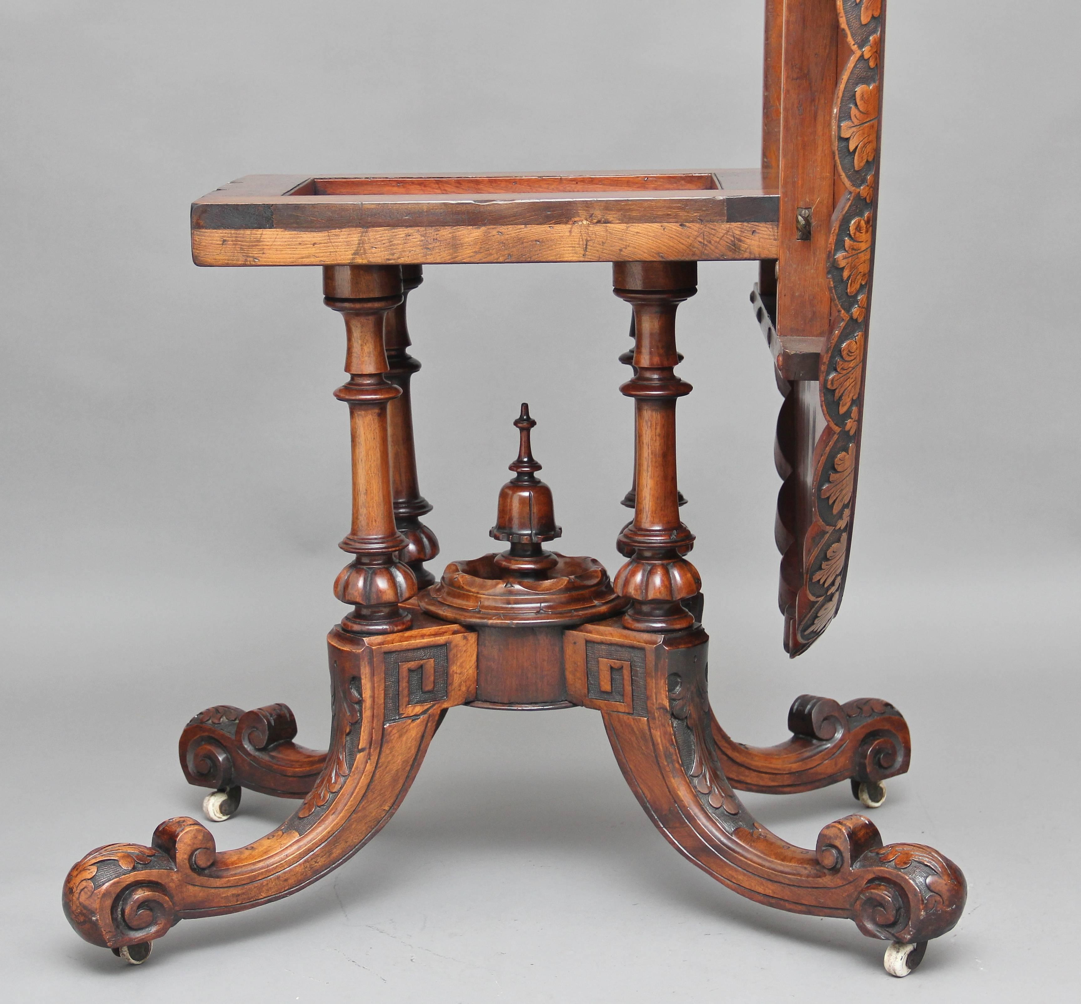 Late 19th Century 19th Century Burr Walnut Centre Table