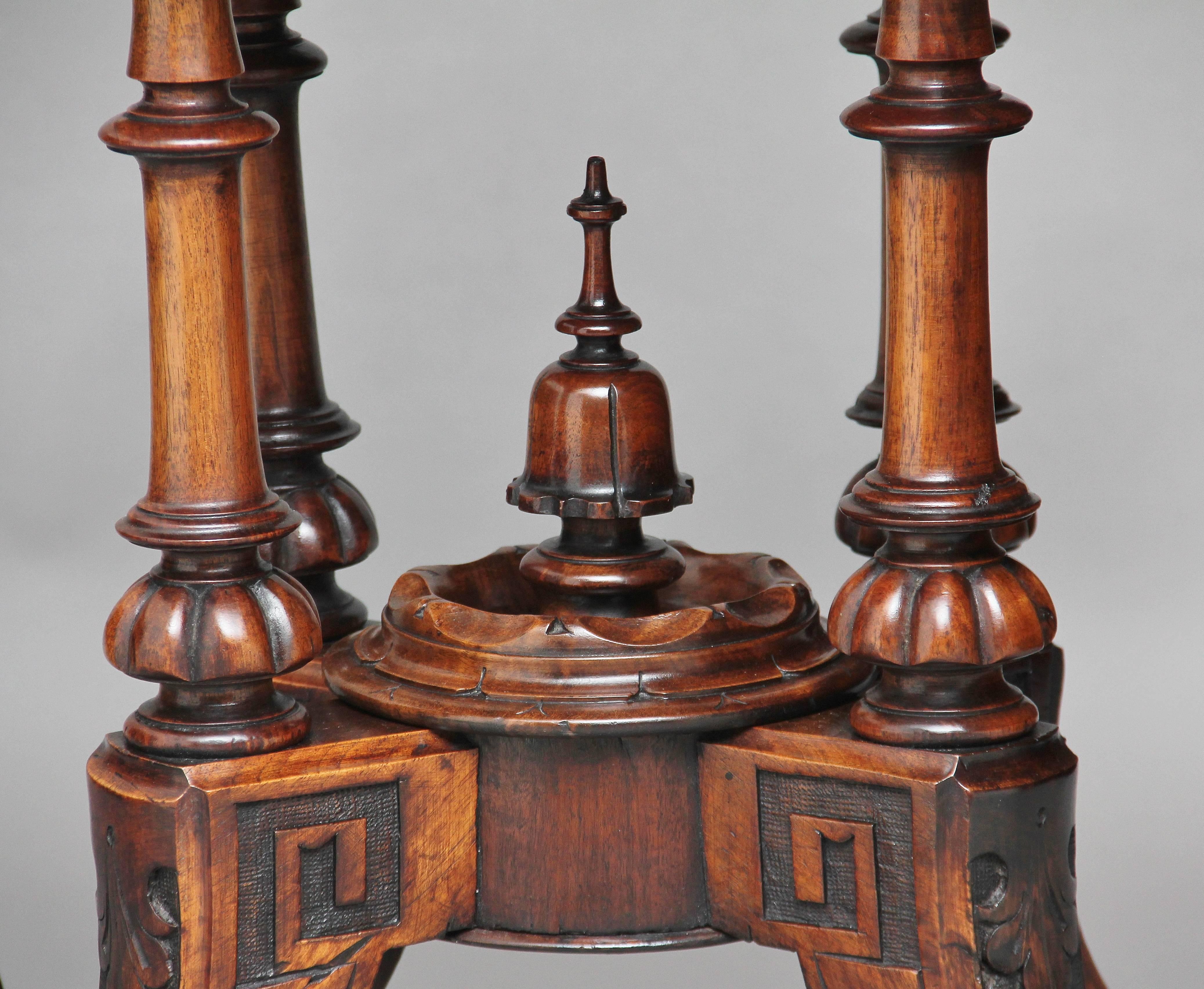 19th Century Burr Walnut Centre Table 1