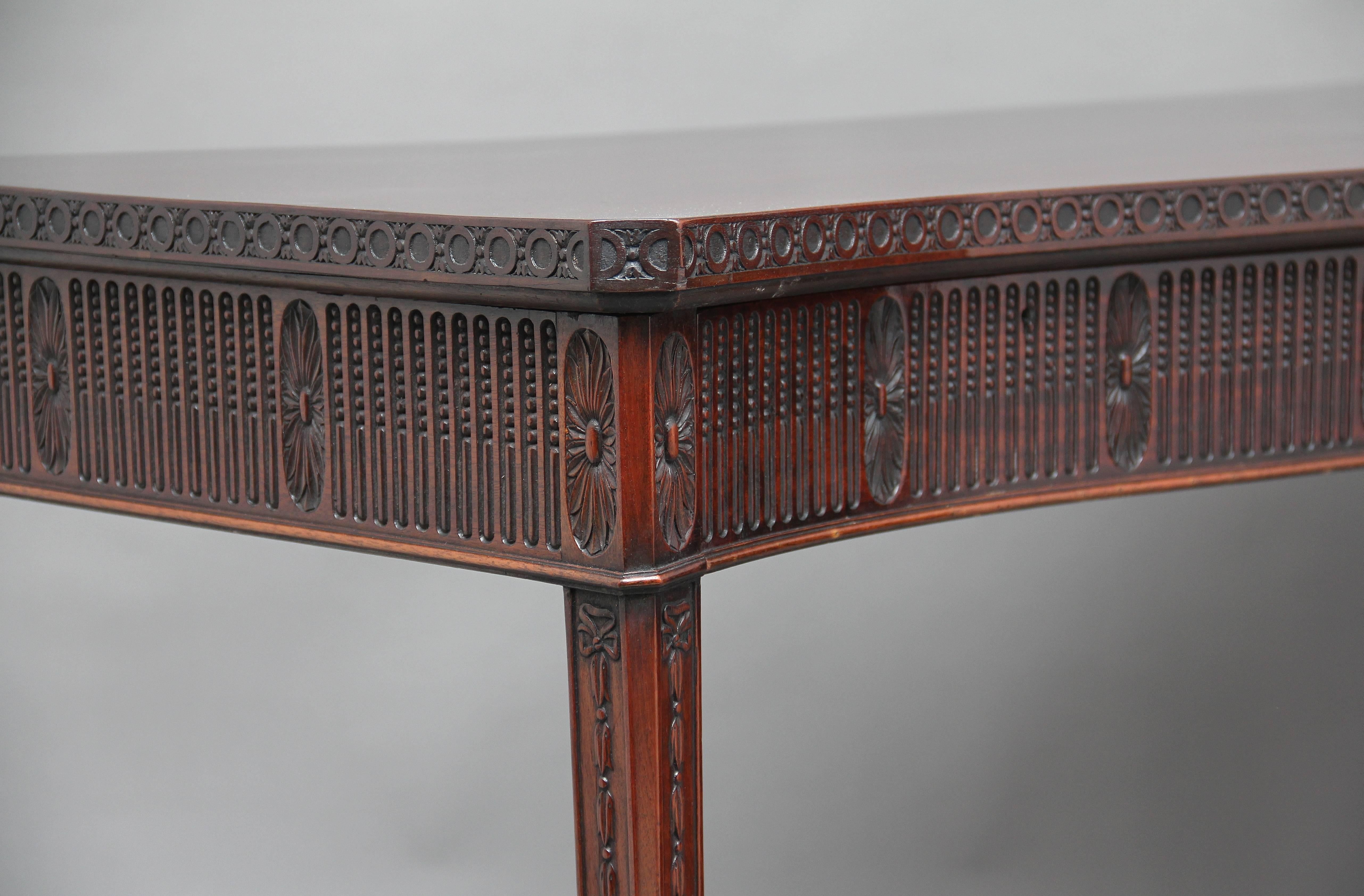 Early 20th Century Carved Serpentine Serving Table 5