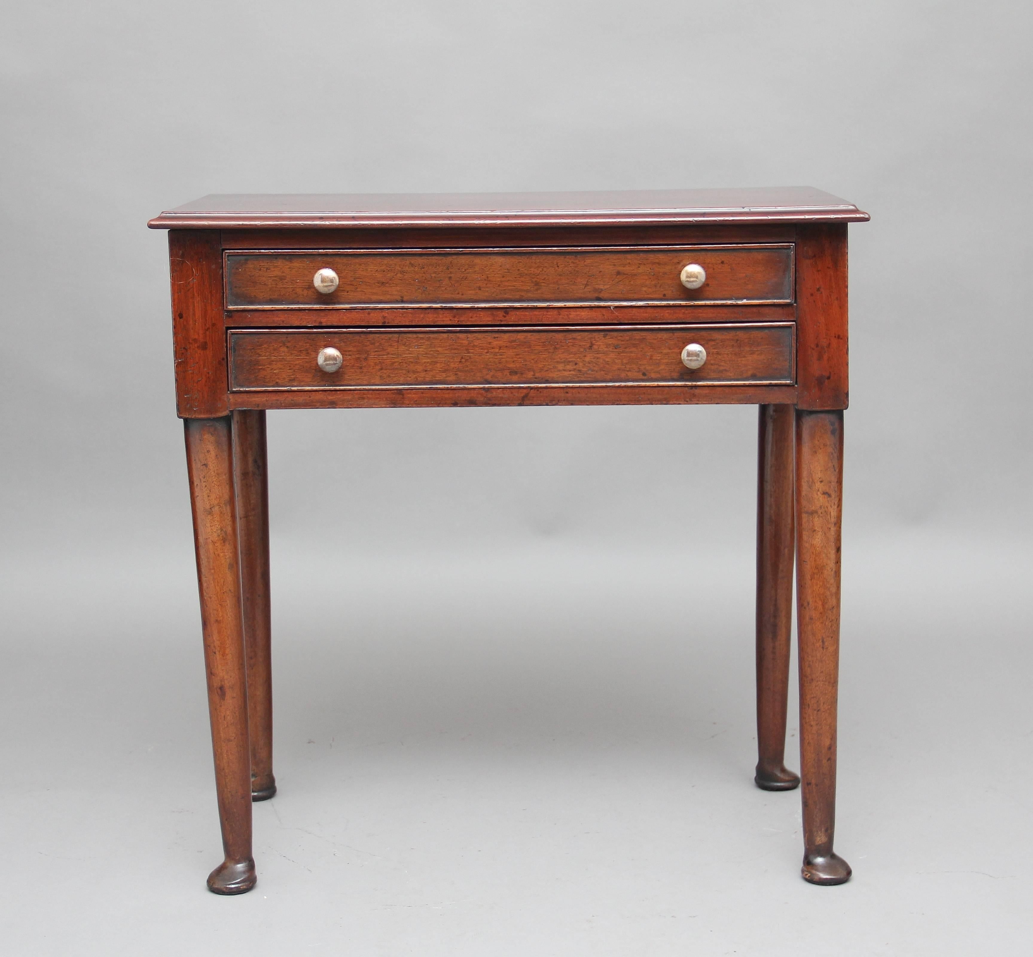 English Early 20th Century mahogany side table