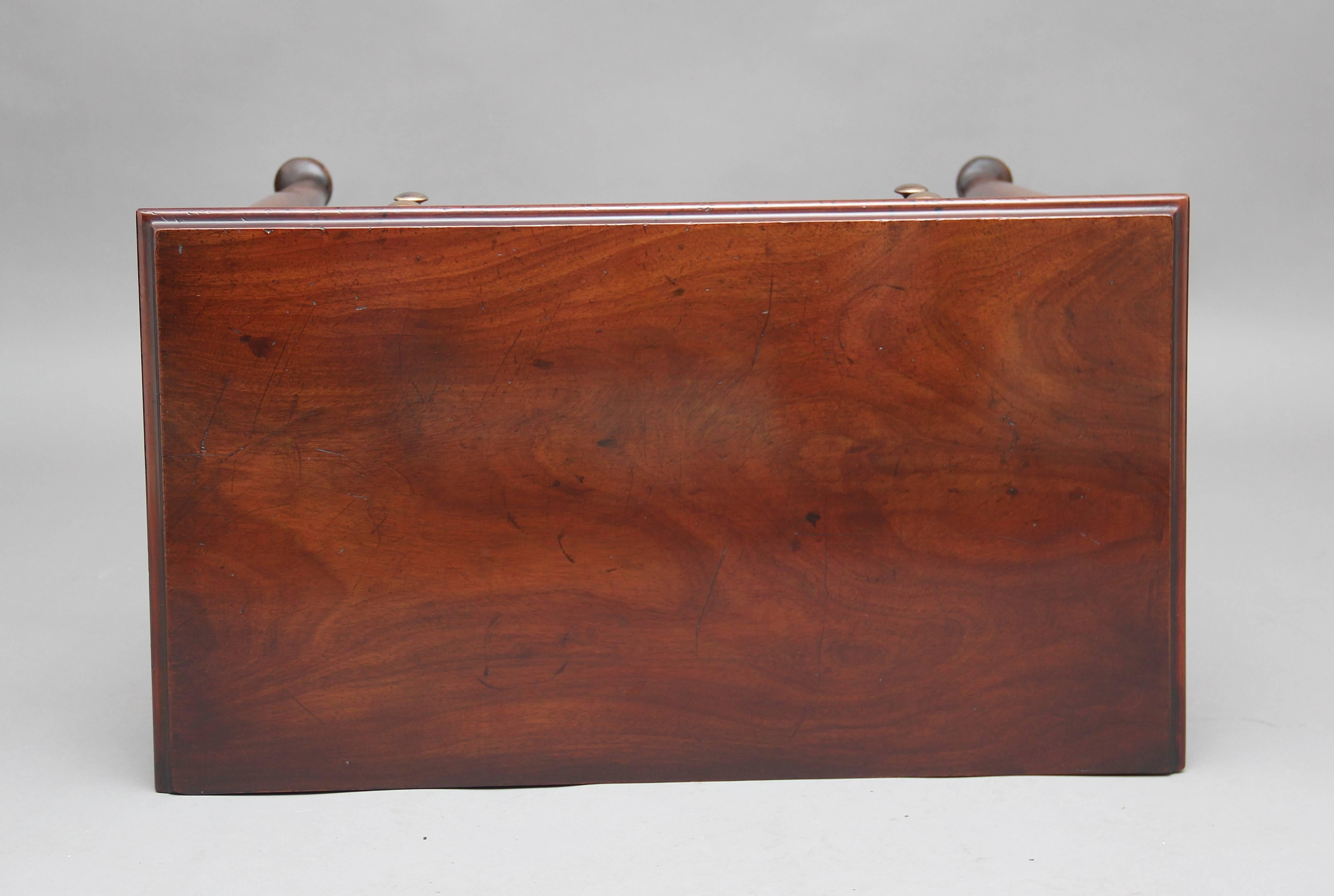 Early 20th Century mahogany side table 1