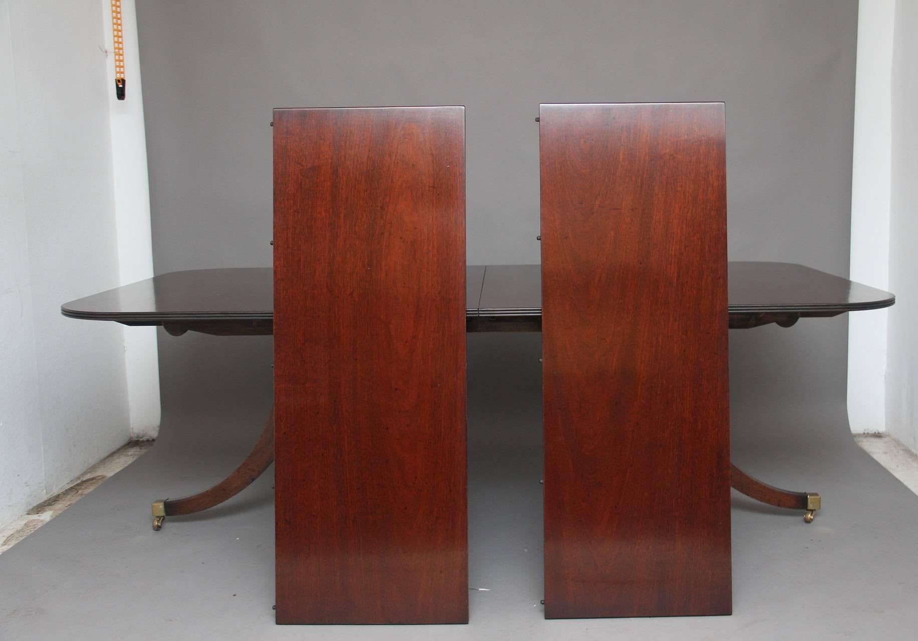 Mahogany Twin pedestal mahogany dining table