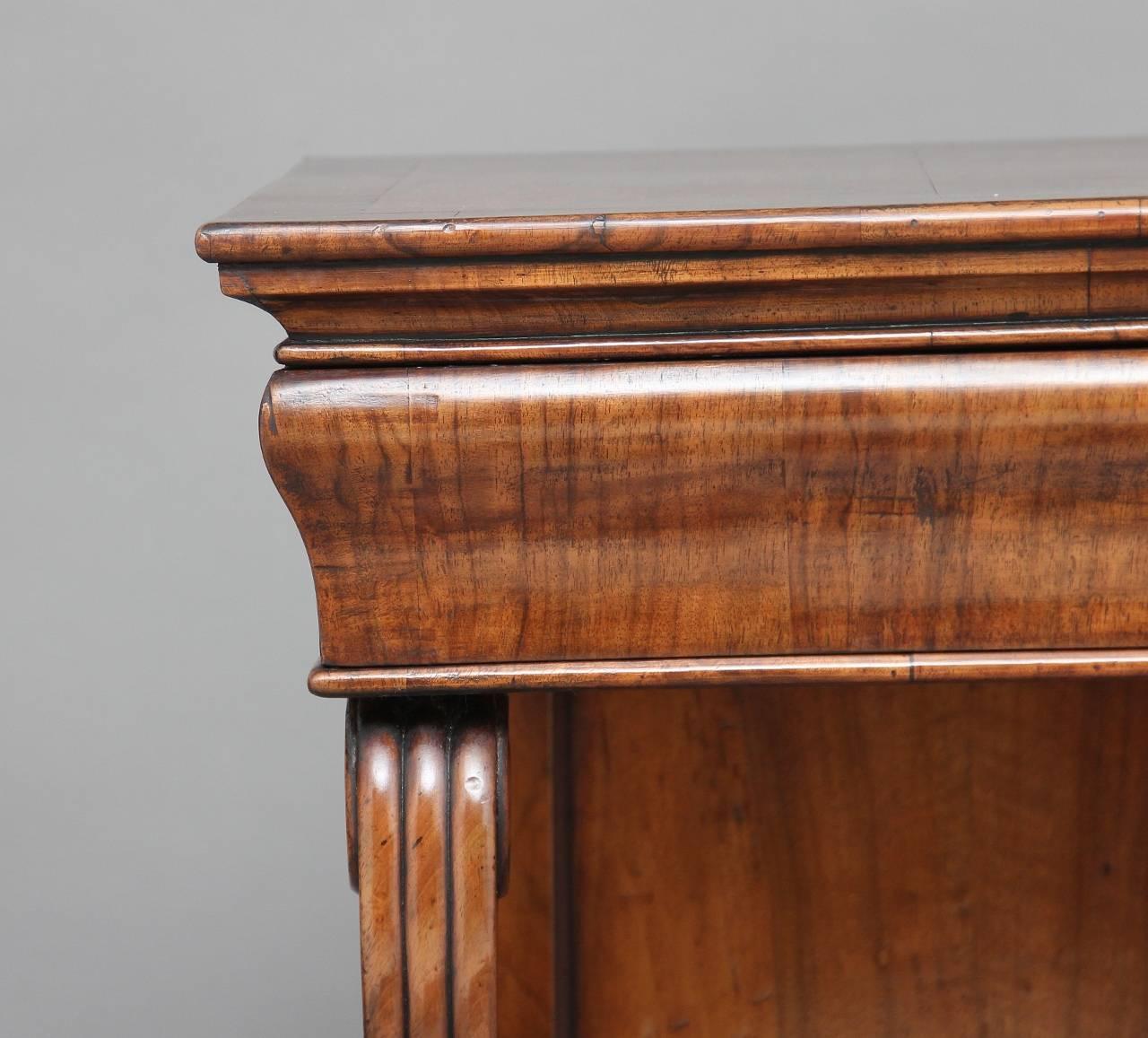 19th Century Continental Walnut Console Table 3