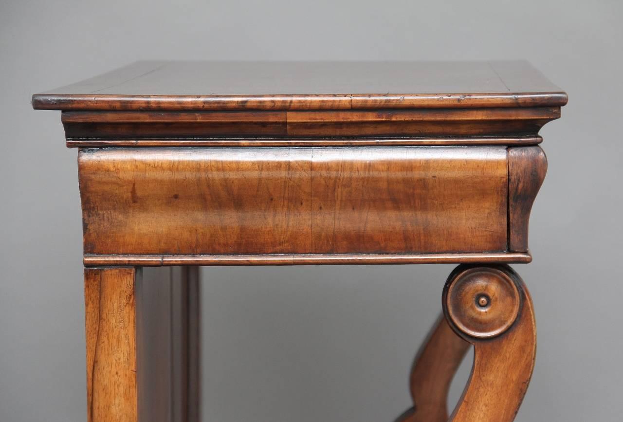 19th Century Continental Walnut Console Table 2