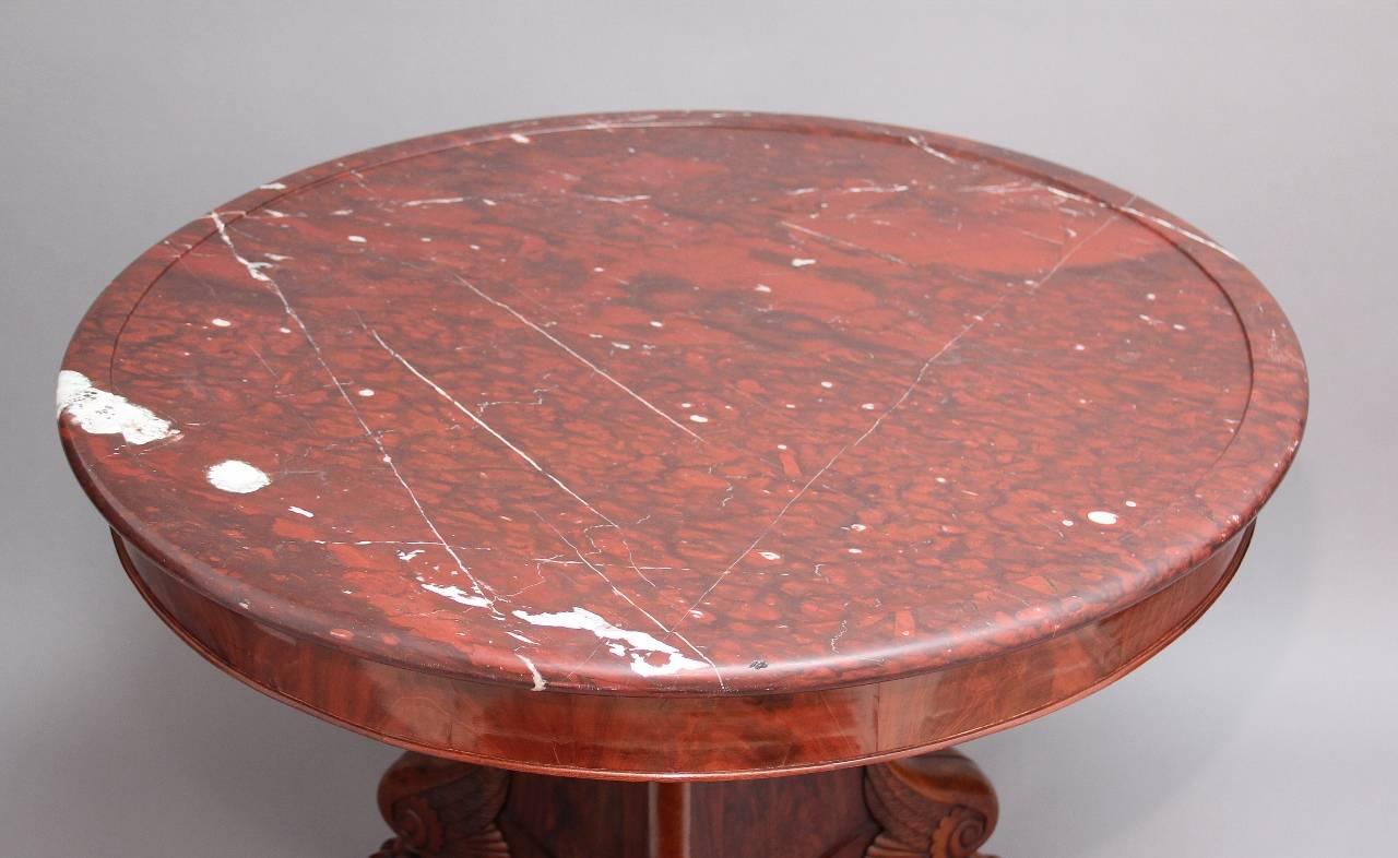 French 19th Century Mahogany Gueridon Table