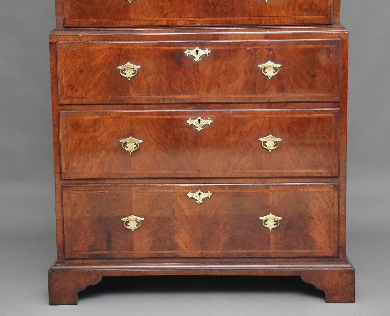 Early 18th Century Walnut Chest on Chest 1