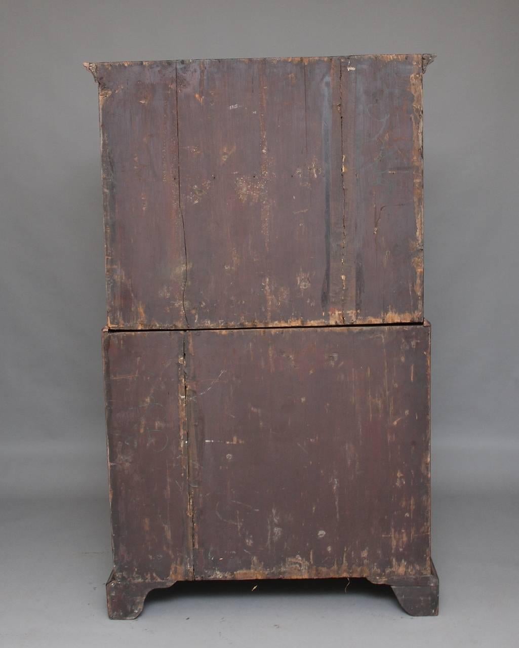 Early 18th Century Walnut Chest on Chest 3