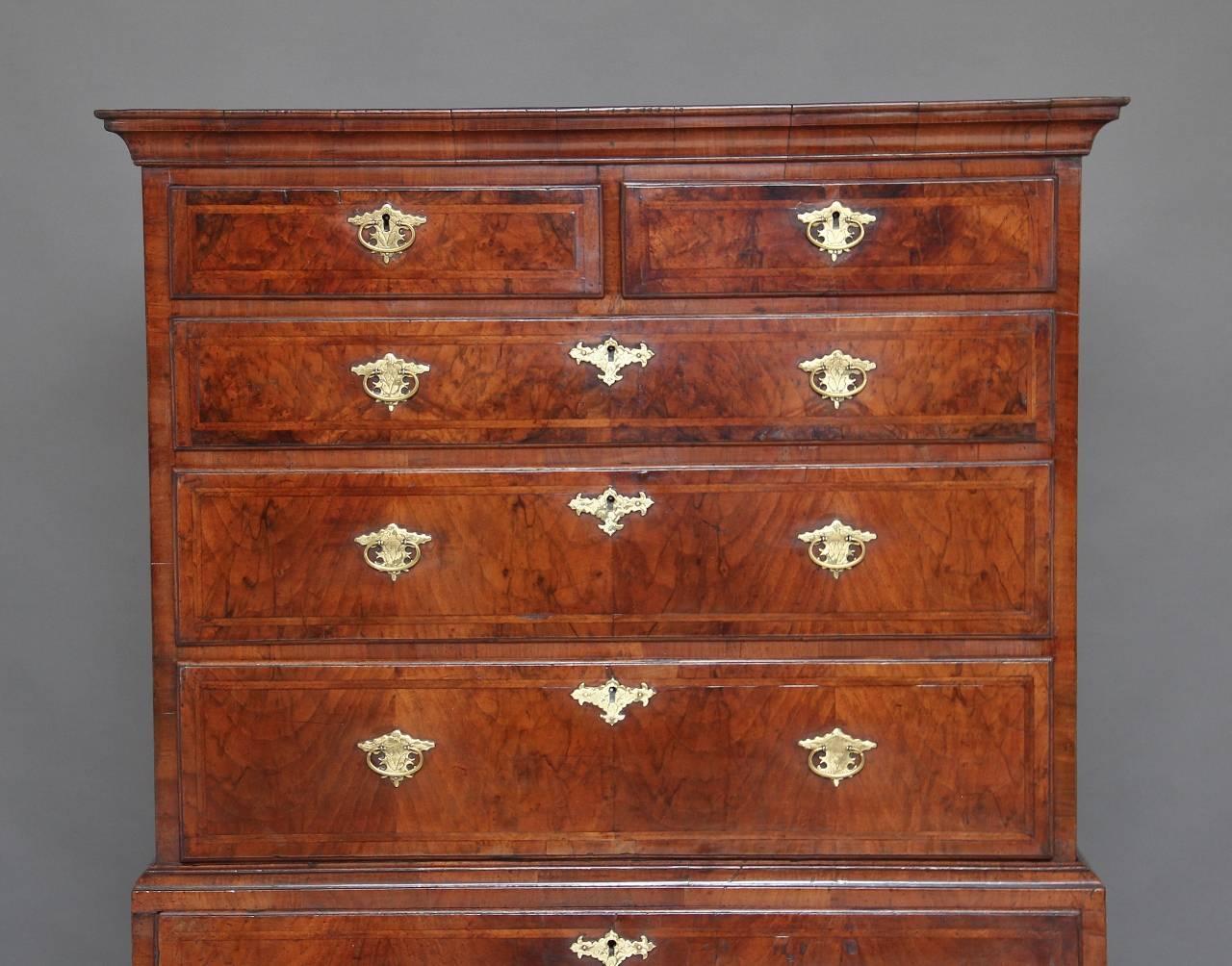 Mid-18th Century Early 18th Century Walnut Chest on Chest