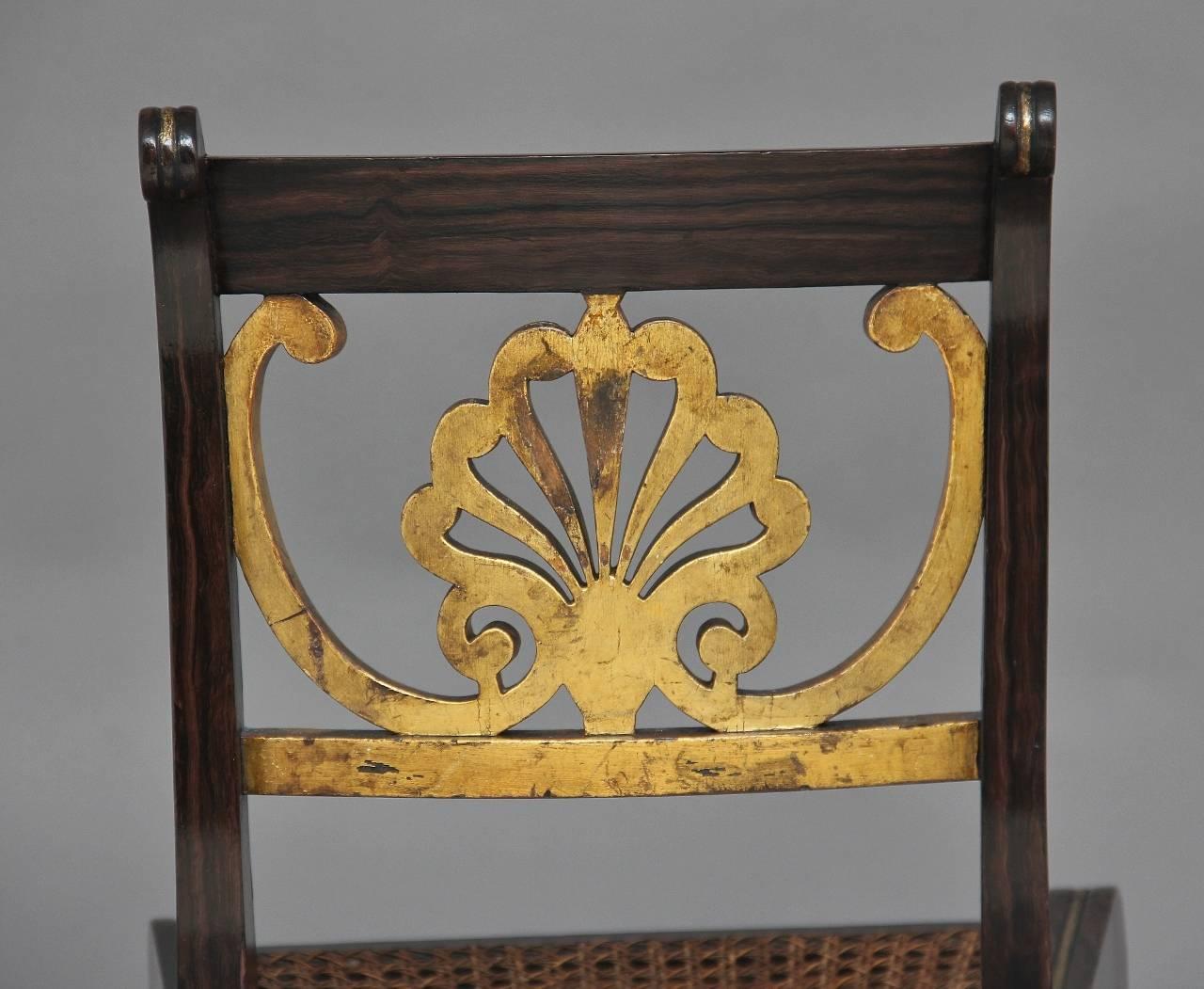 Set of Six 19th Century Regency Chairs 2