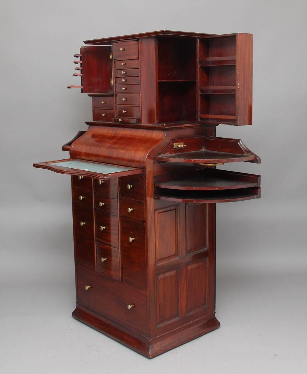 19th Century Mahogany Dentist's Cabinet 3