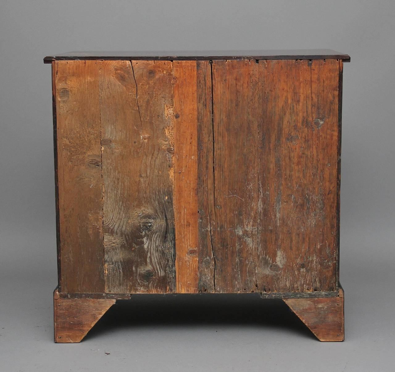18th Century Mahogany Chest with Brushing Slide For Sale 3