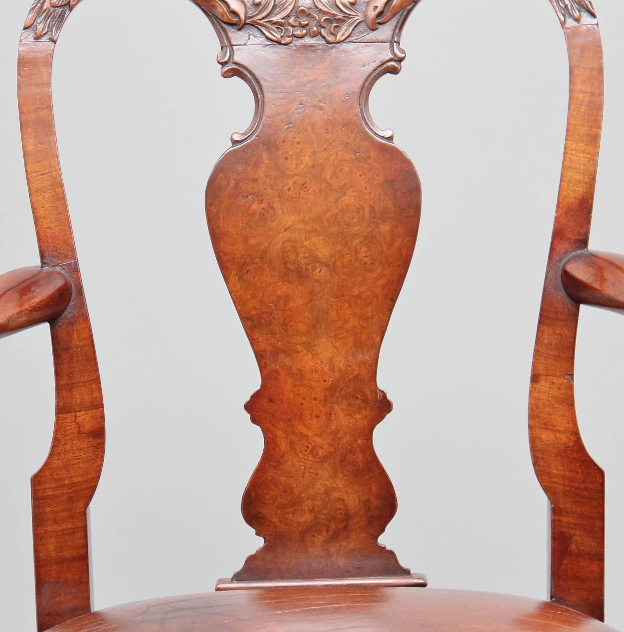 Early 20th Century Queen Anne Style Child's Chair 2