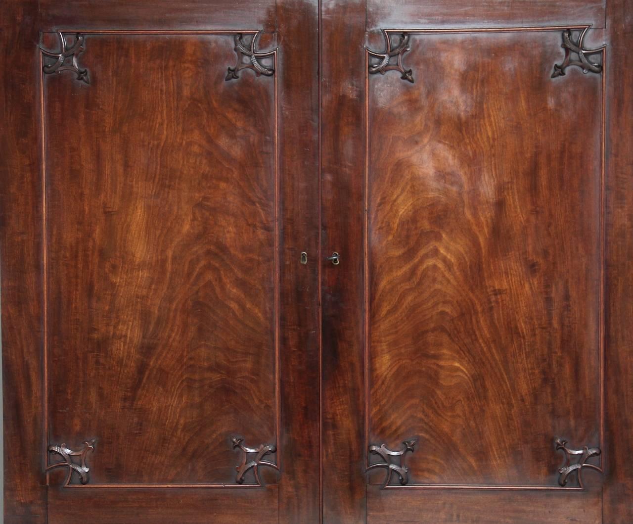 18th Century Mahogany Press Cupboard 4