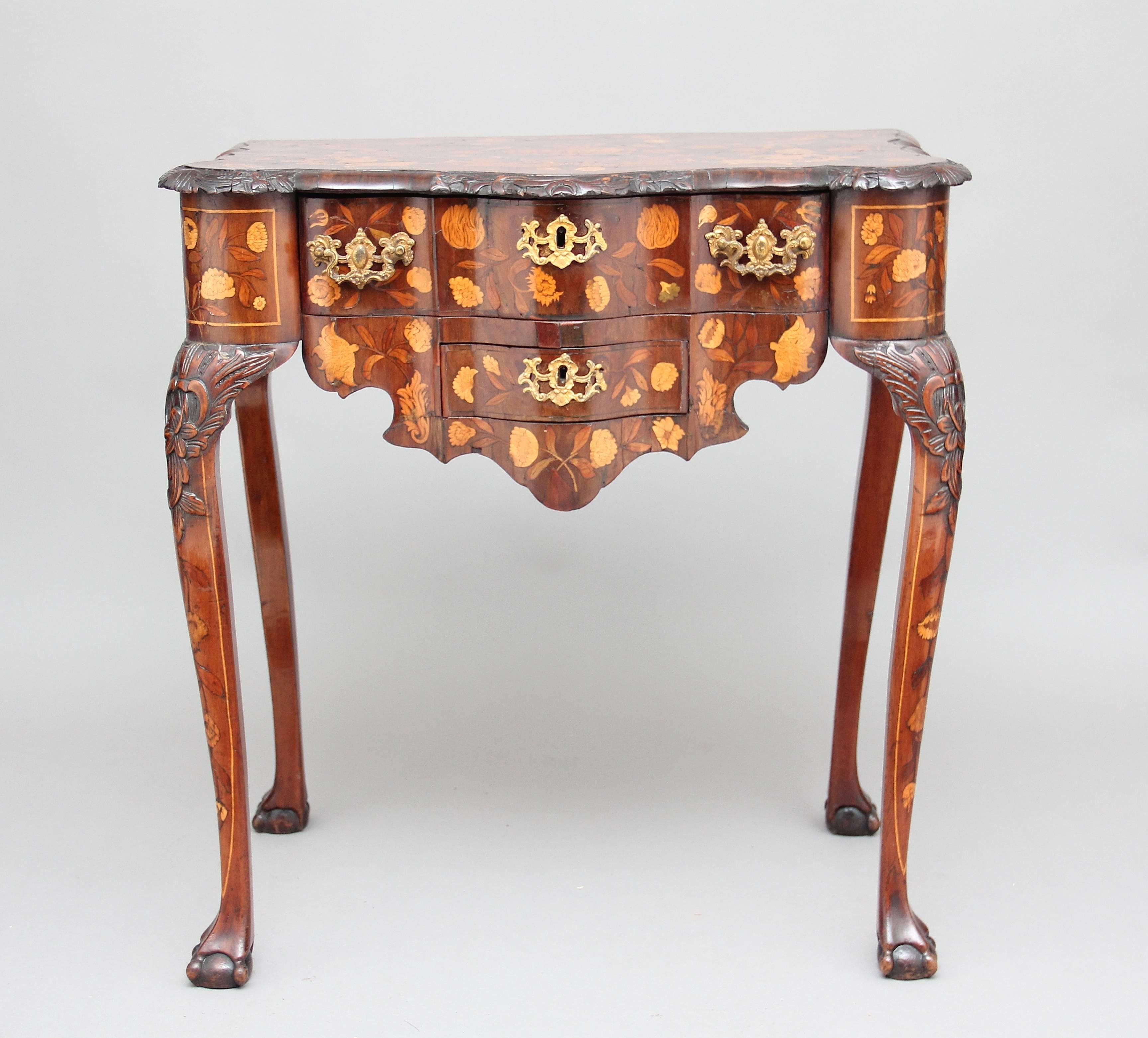 18th Century Dutch Marquetry Lowboy 5