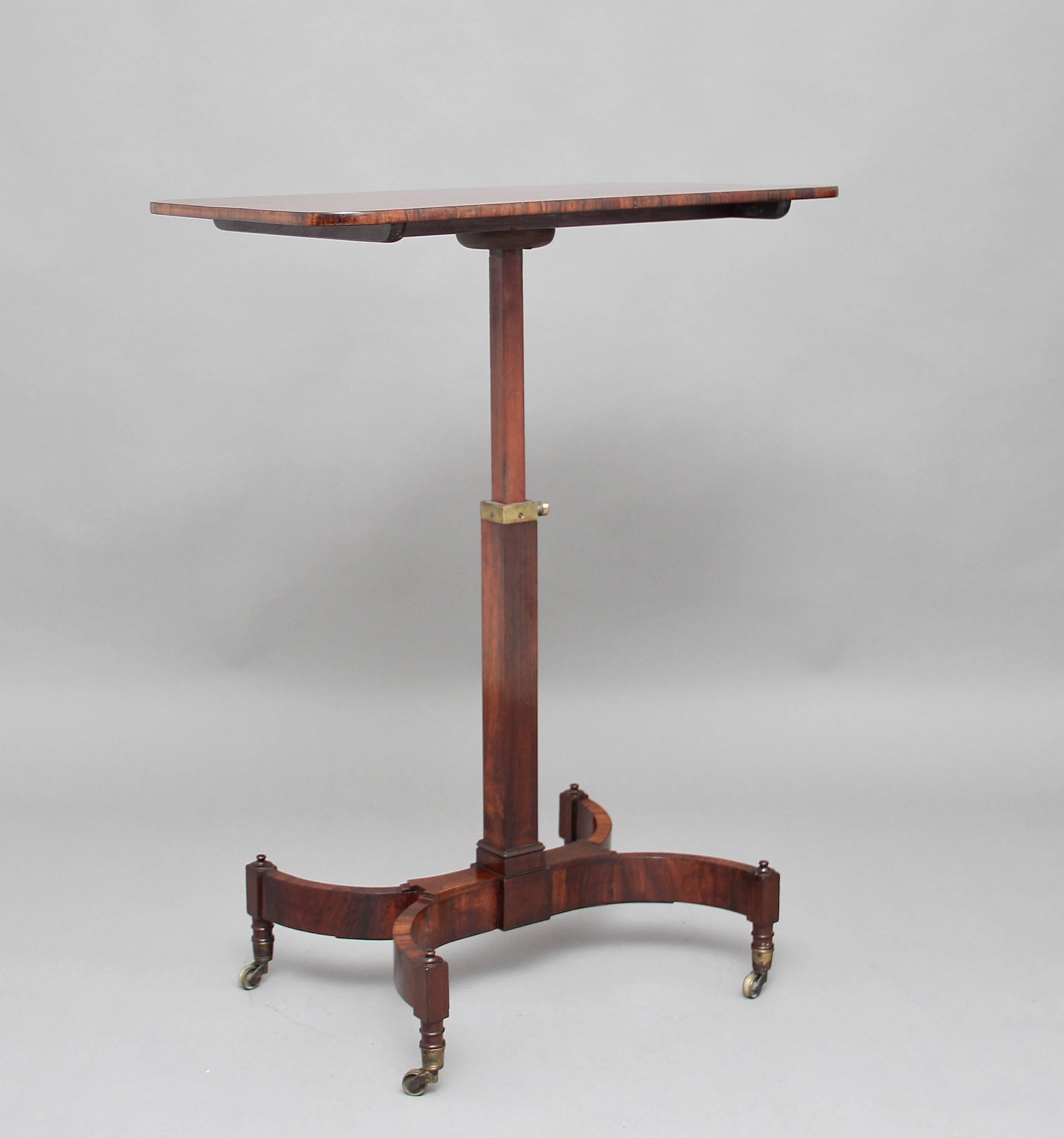 19th Century Rosewood Adjustable Table 4