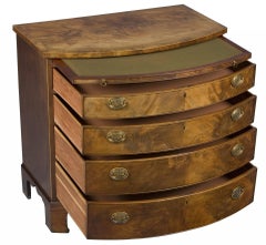 Bow Front Chest of Drawers with Brushing Slide