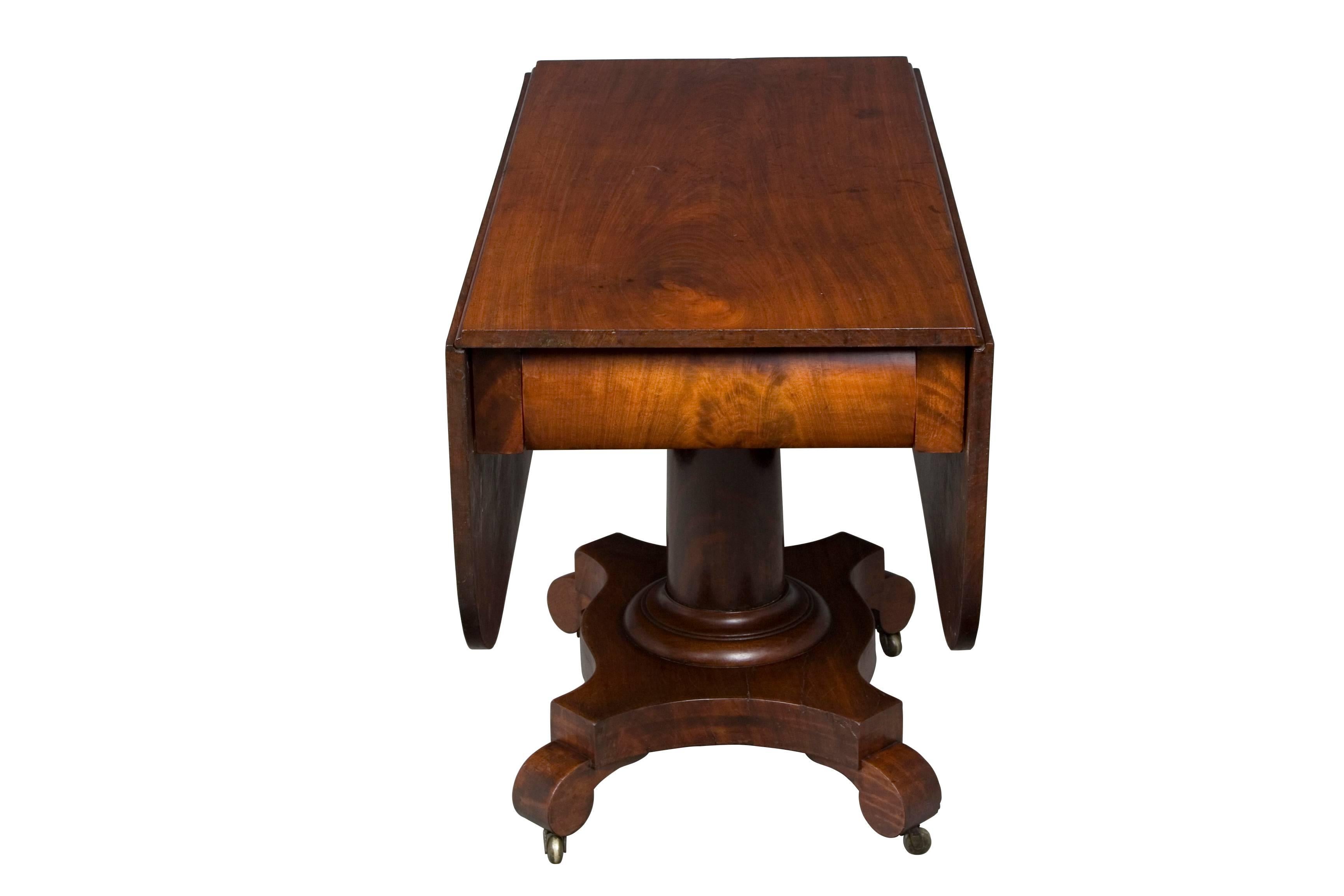 Victorian Mahogany Drop-Leaf Center Table 1