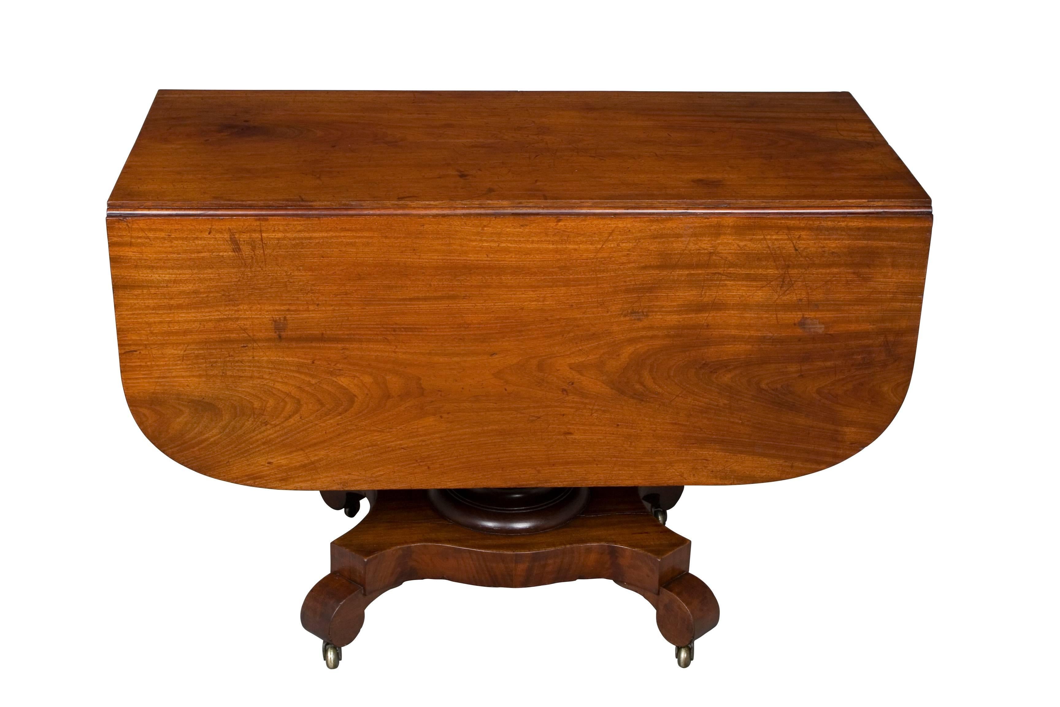 Victorian Mahogany Drop-Leaf Center Table 2